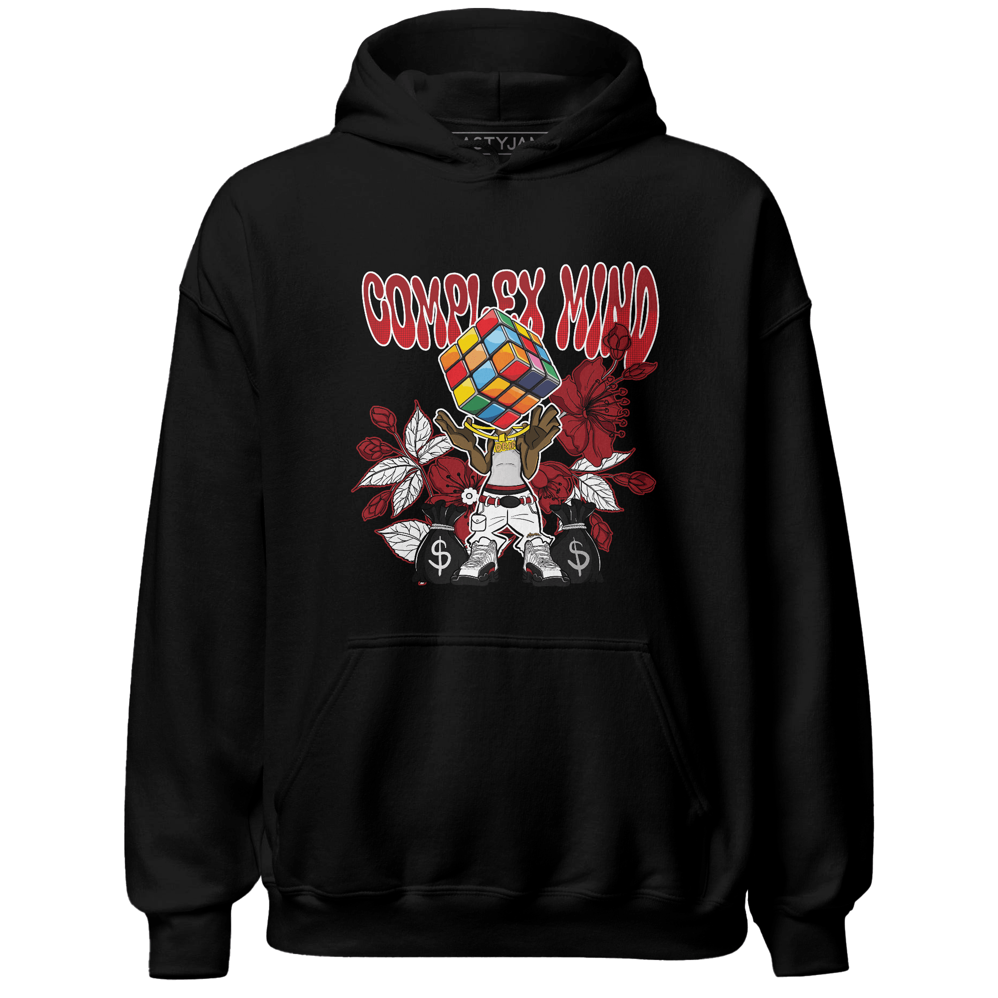 Retro Red Taxi 12s Hoodie Match Complex Mind - NastyJamz