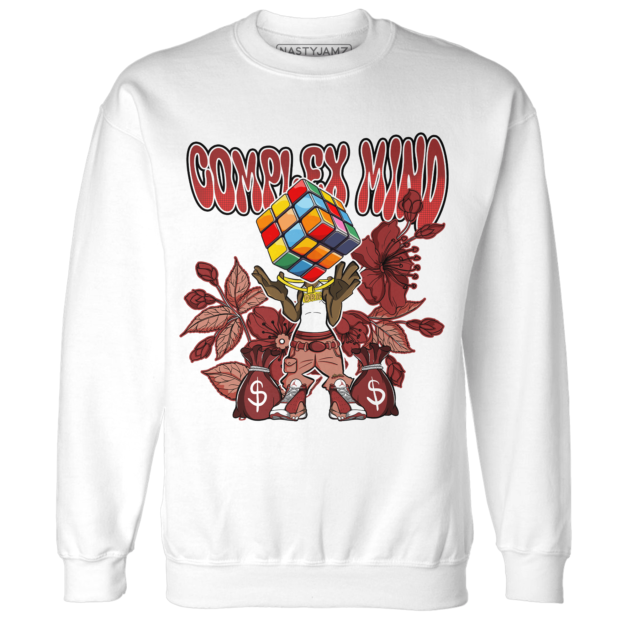 Dune Red 13s Sweatshirt Match Complex Mind - NastyJamz