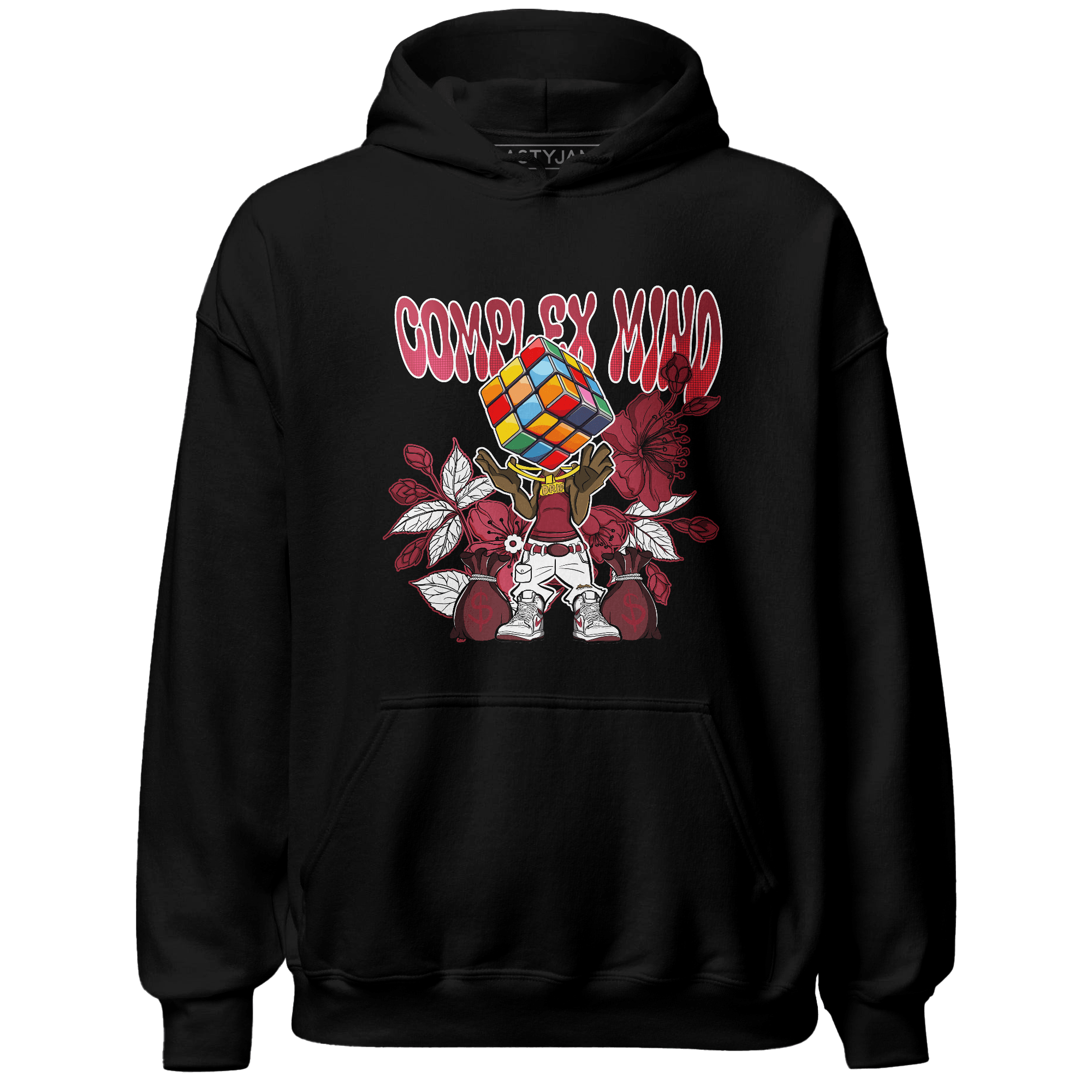 High 85 Metallic Burgundy 1s Hoodie Match Complex Mind - NastyJamz