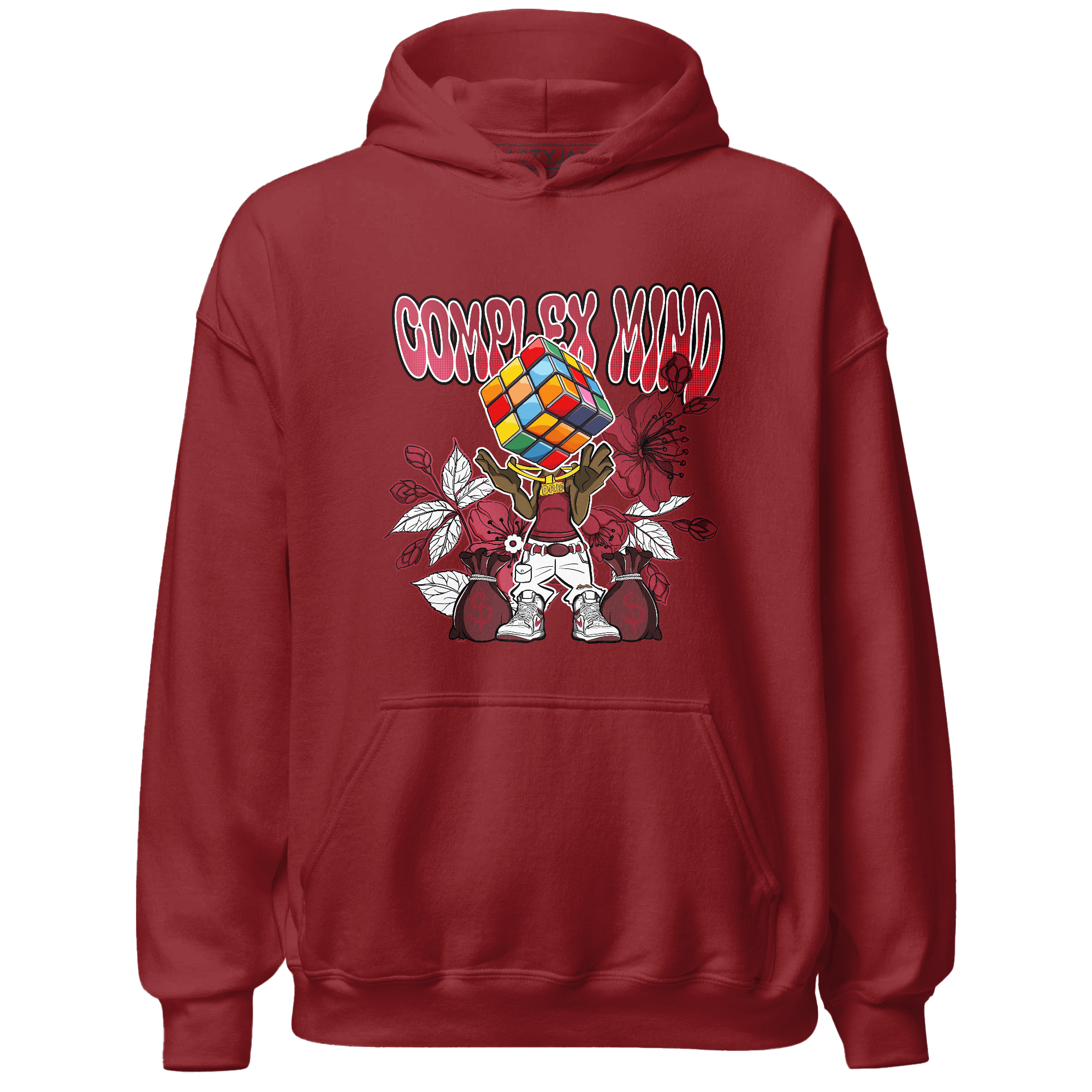 High 85 Metallic Burgundy 1s Hoodie Match Complex Mind - NastyJamz