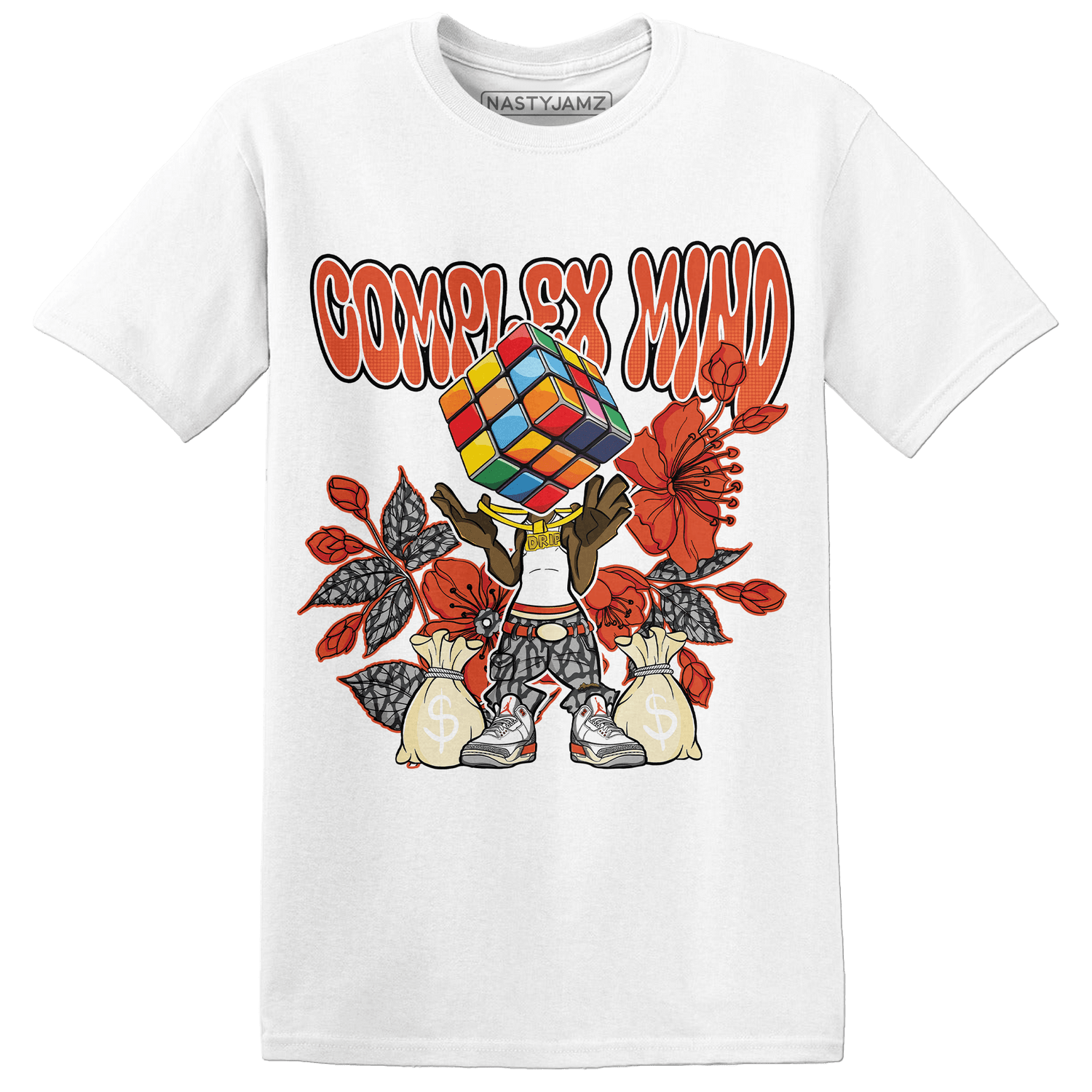 Georgia Peach 3s T Shirt Match Complex Mind - NastyJamz