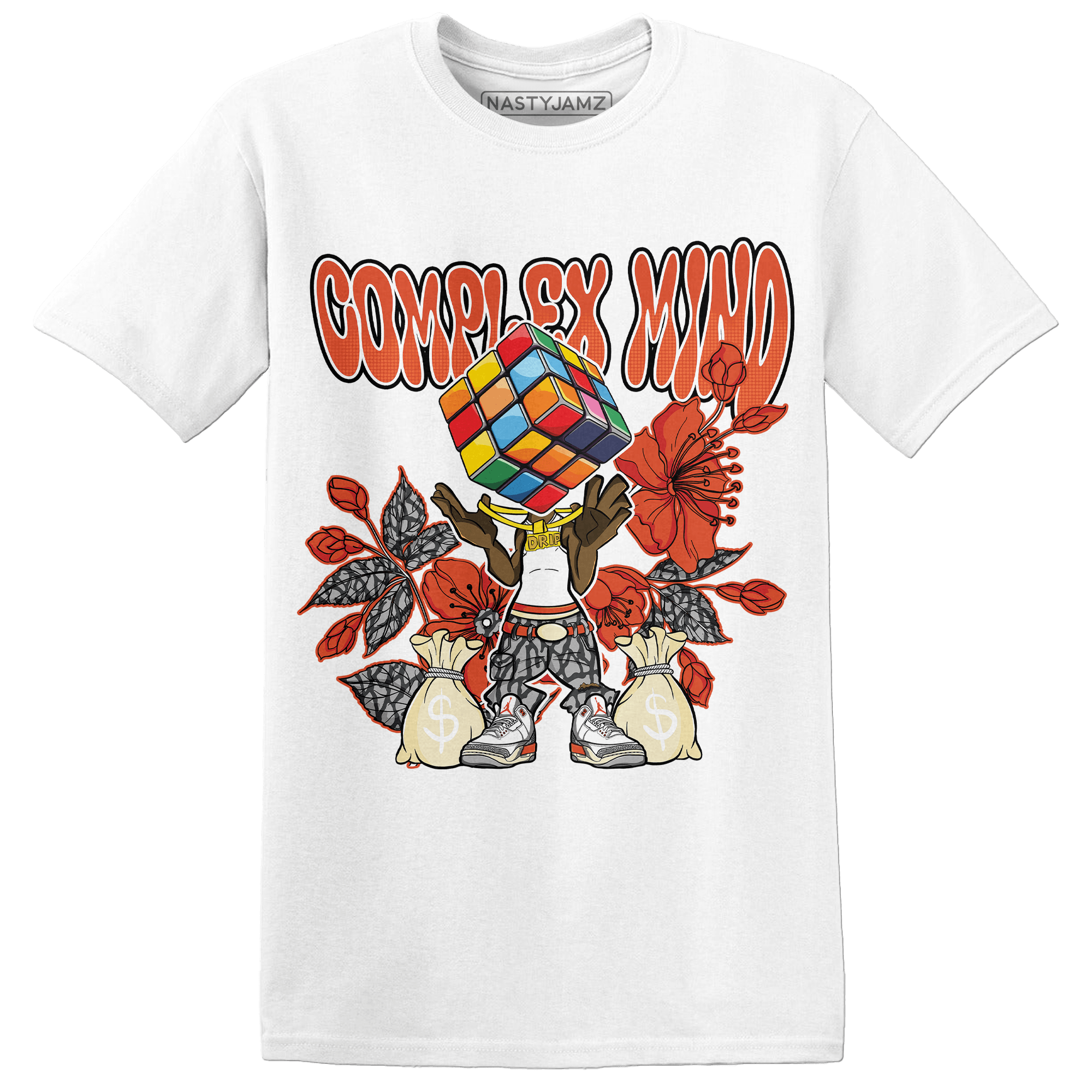 Georgia Peach 3s T Shirt Match Complex Mind - NastyJamz
