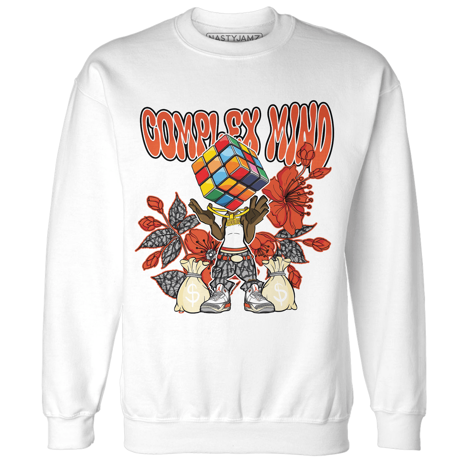 Georgia Peach 3s Sweatshirt Match Complex Mind - NastyJamz