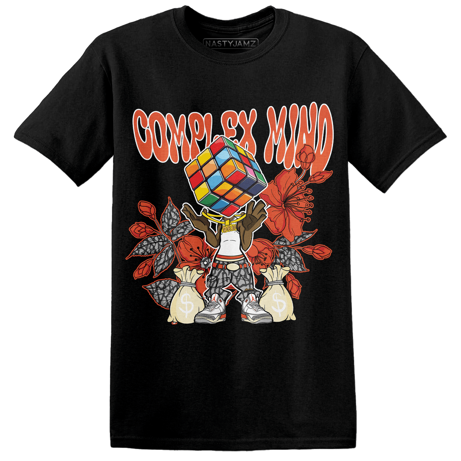 Georgia Peach 3s T Shirt Match Complex Mind - NastyJamz