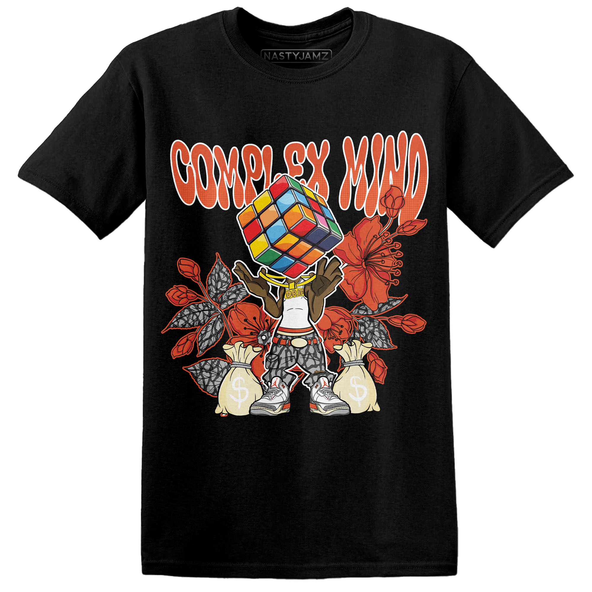 Georgia Peach 3s T Shirt Match Complex Mind - NastyJamz