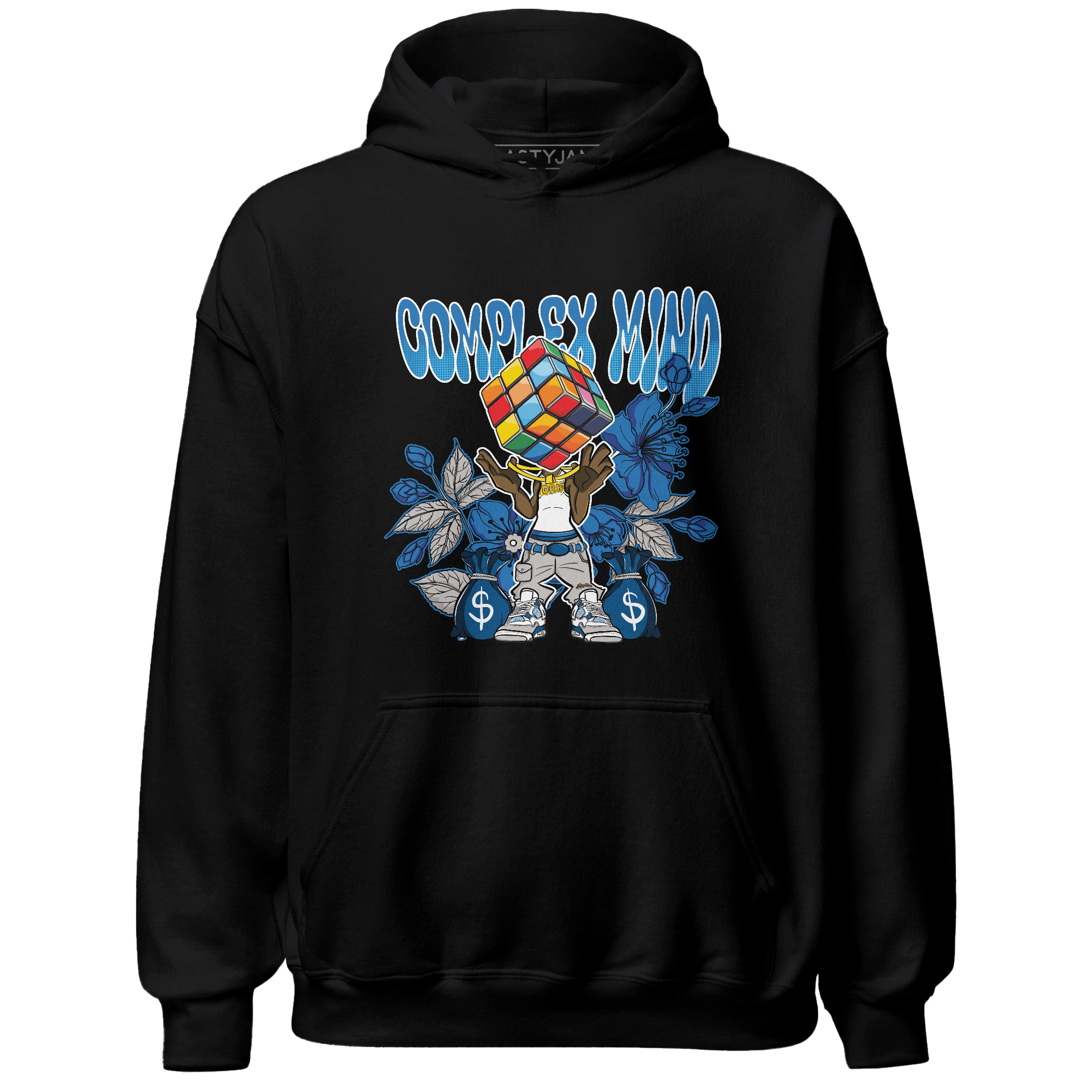Industrial Blue 4s Hoodie Match Complex Mind - NastyJamz