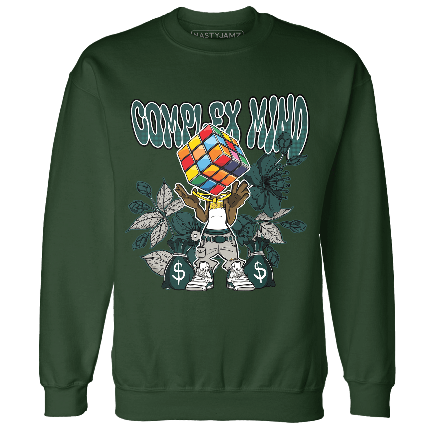 Oxidized Green 4s Sweatshirt Match Complex Mind - NastyJamz