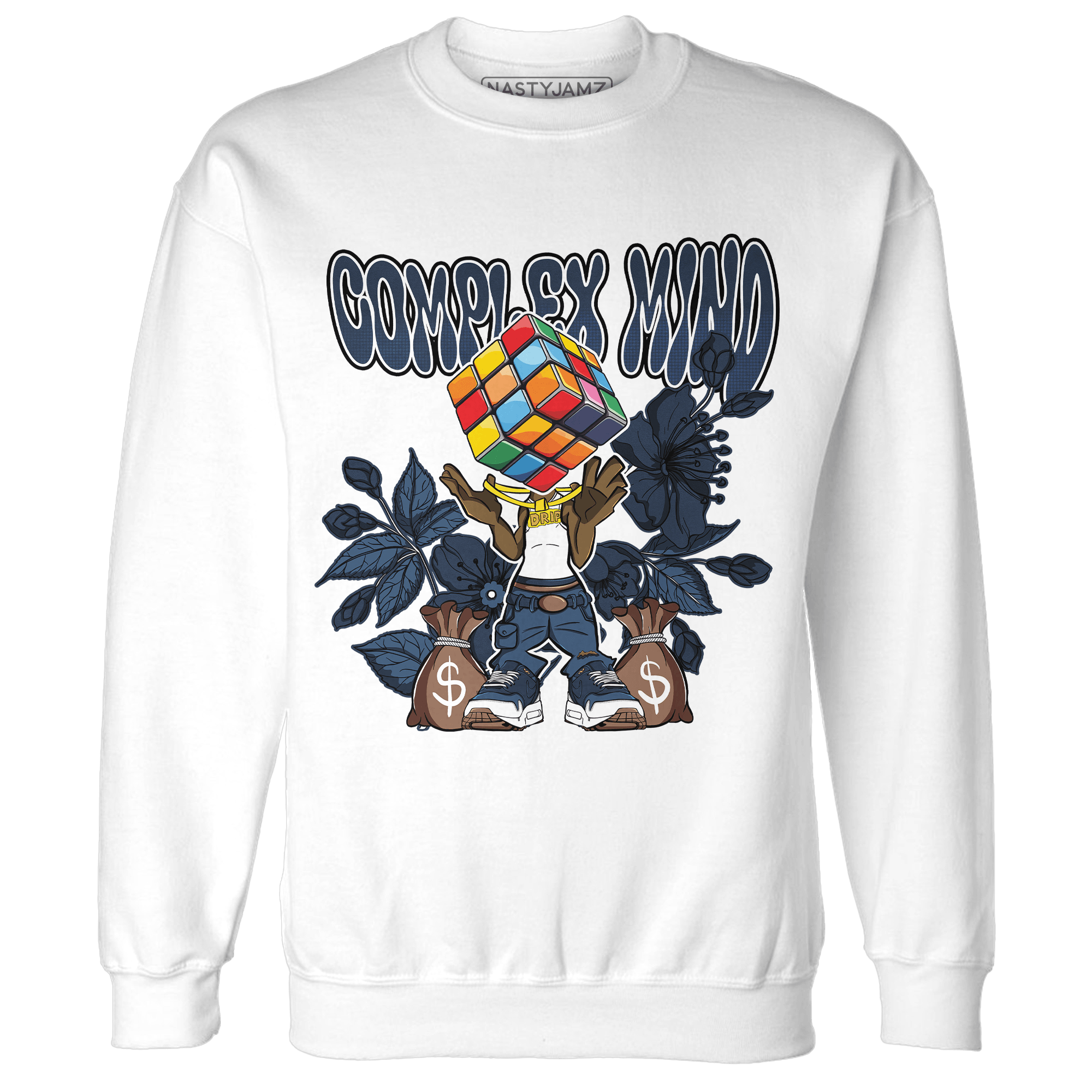 AM 1 86 Jackie Robinson Sweatshirt Match Complex Mind - NastyJamz