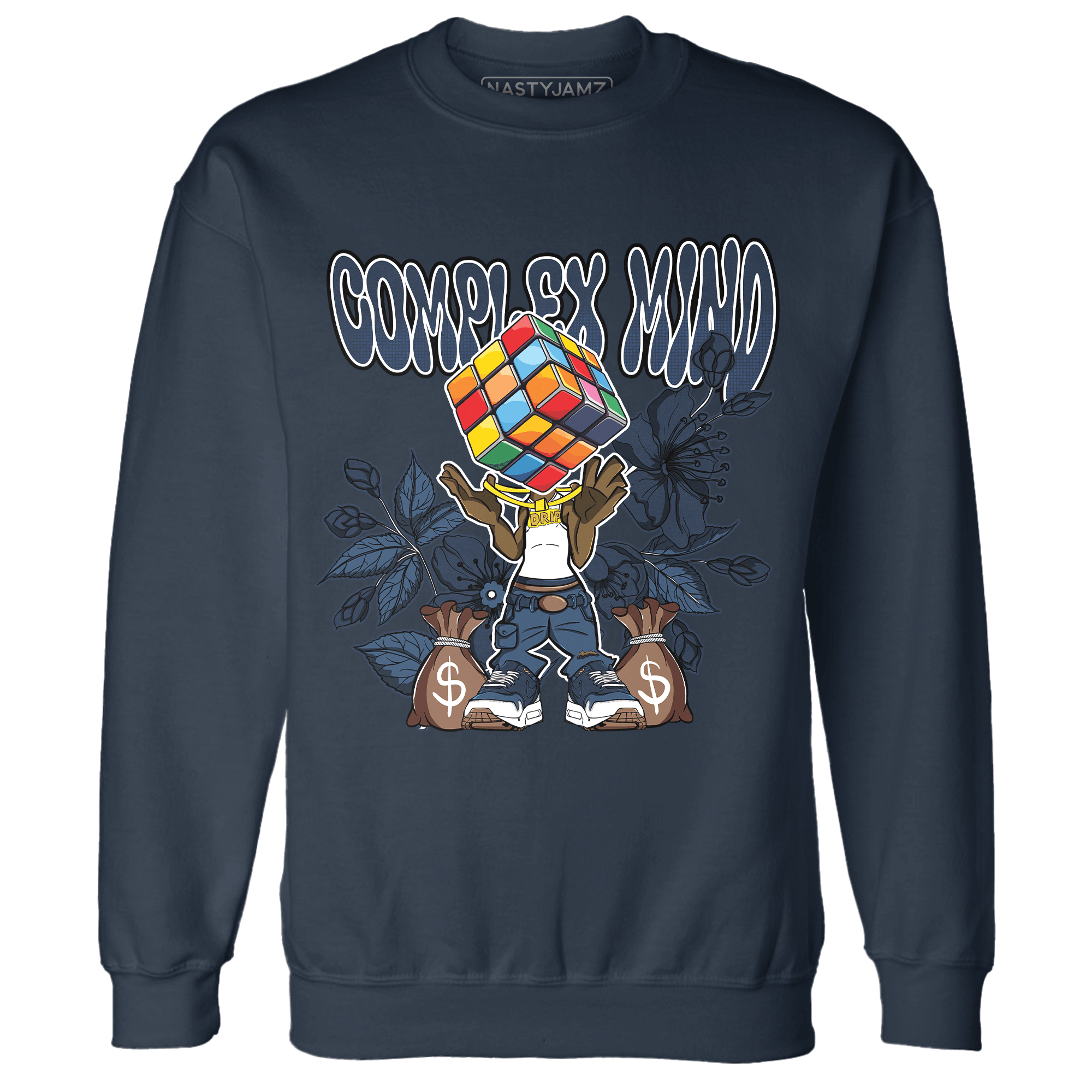 AM 1 86 Jackie Robinson Sweatshirt Match Complex Mind - NastyJamz