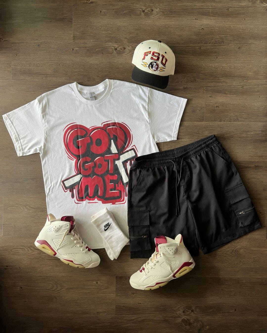 NastyJamz Cherry 12s T-Shirt Match God Got Me