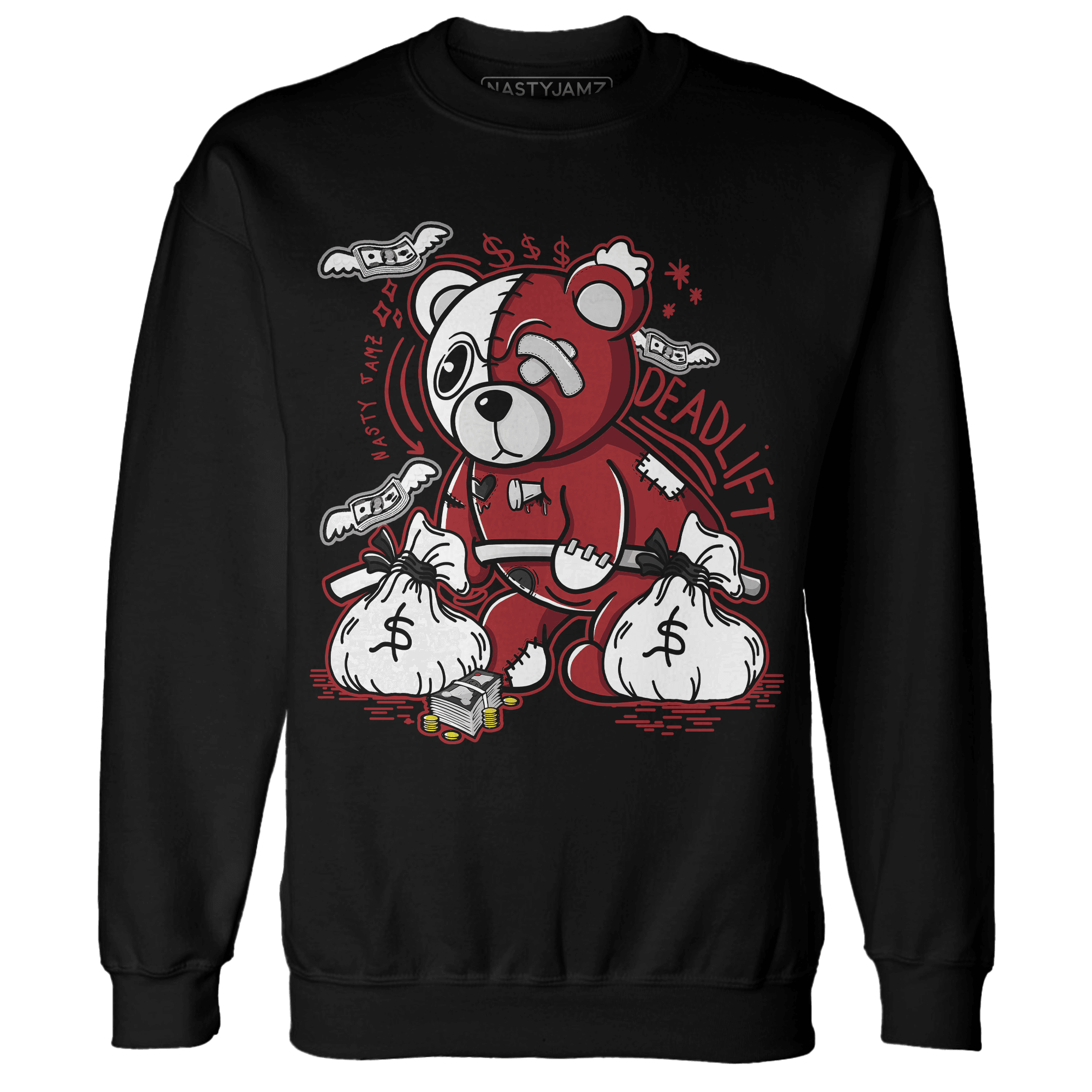 Retro Red Taxi 12s Sweatshirt Match Deadlift BER - NastyJamz