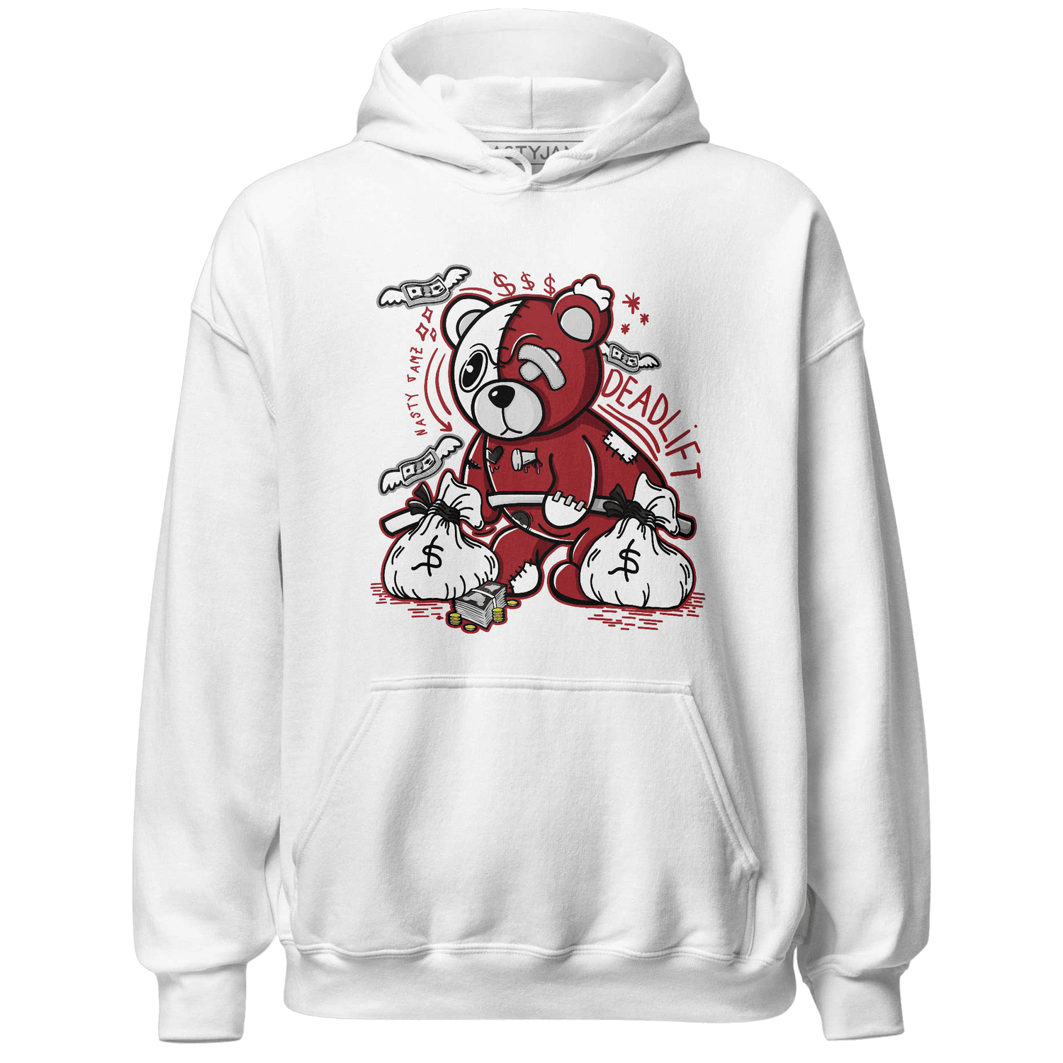 Retro Red Taxi 12s Hoodie Match Deadlift BER - NastyJamz