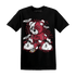 High 85 Metallic Burgundy 1s T Shirt Match Deadlift BER - NastyJamz