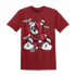High 85 Metallic Burgundy 1s T Shirt Match Deadlift BER - NastyJamz