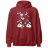 High 85 Metallic Burgundy 1s Hoodie Match Deadlift BER - NastyJamz