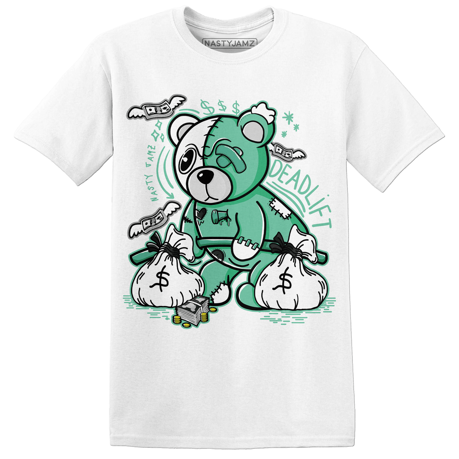 High OG Green Glow 1s T Shirt Match Deadlift BER - NastyJamz