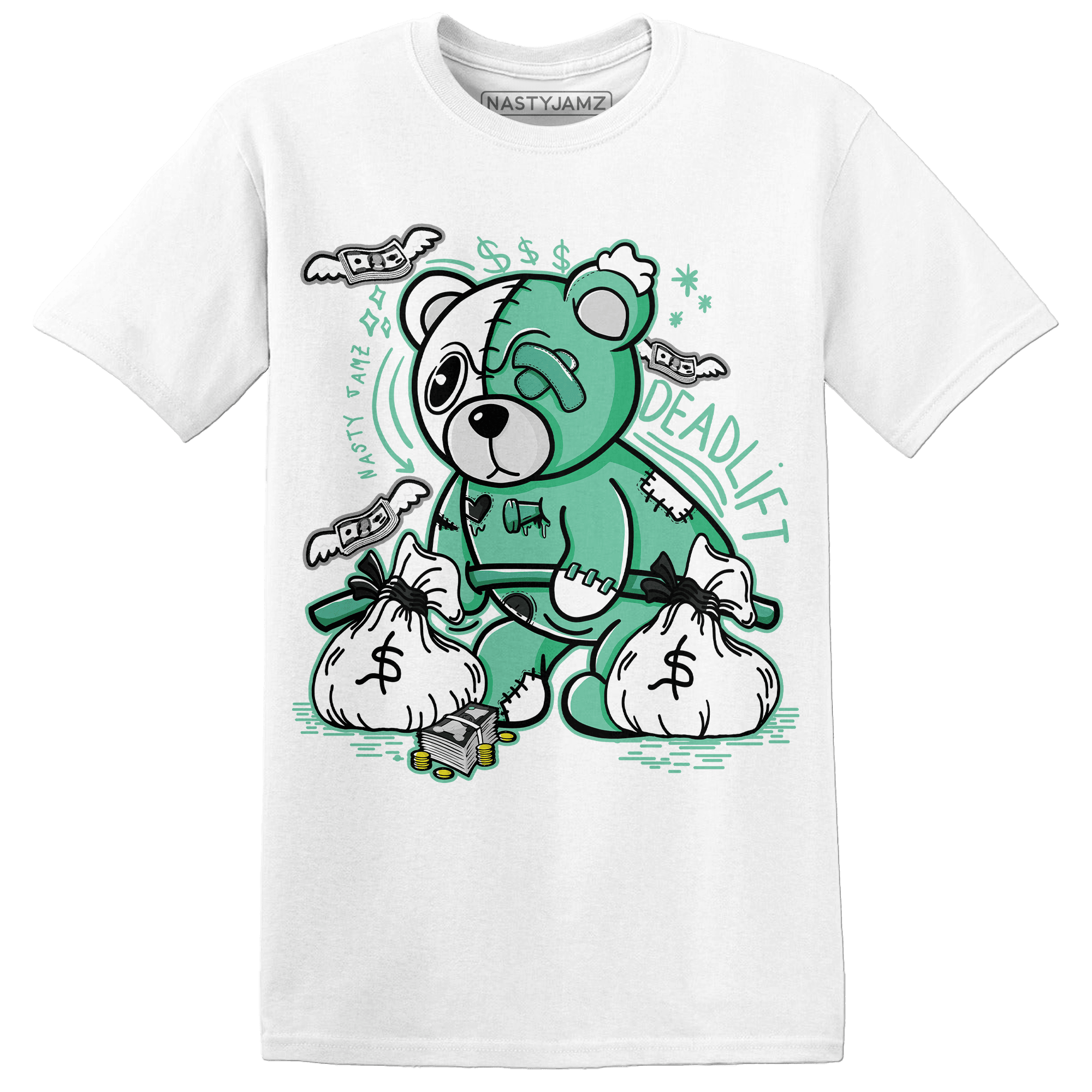 High OG Green Glow 1s T Shirt Match Deadlift BER - NastyJamz