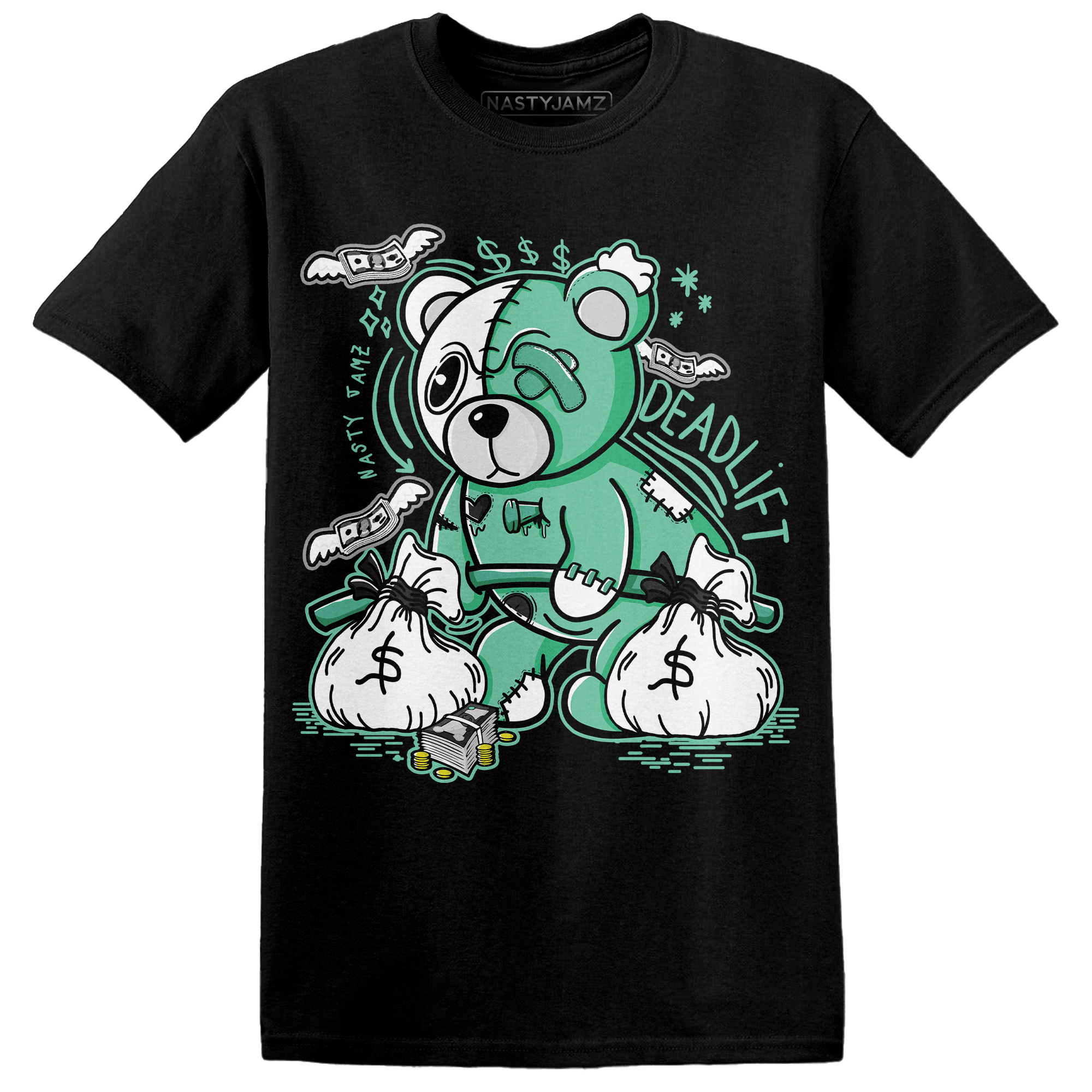 High OG Green Glow 1s T Shirt Match Deadlift BER - NastyJamz