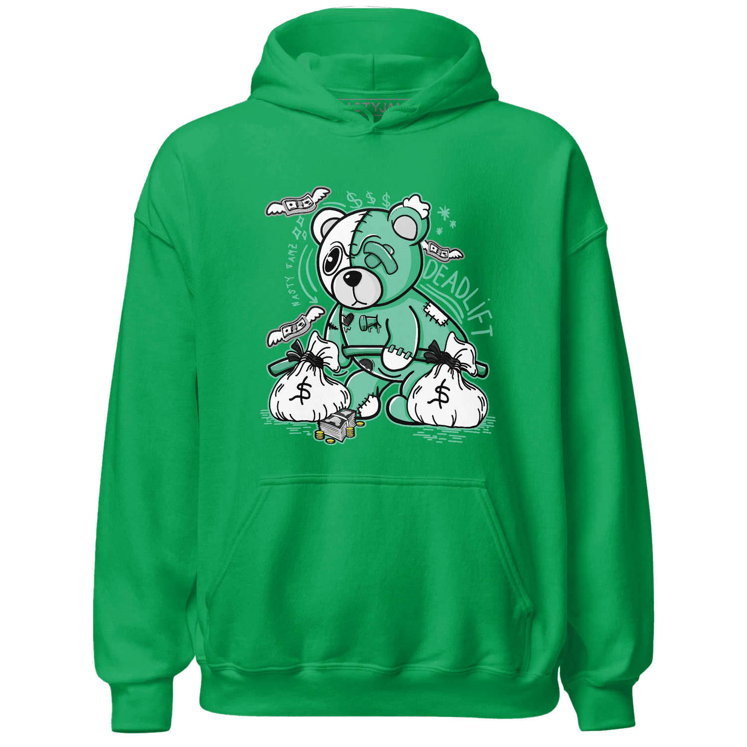 High OG Green Glow 1s Hoodie Match Deadlift BER - NastyJamz