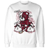 High White Team Red 1s Sweatshirt Match Deadlift BER - NastyJamz