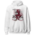 High White Team Red 1s Hoodie Match Deadlift BER - NastyJamz