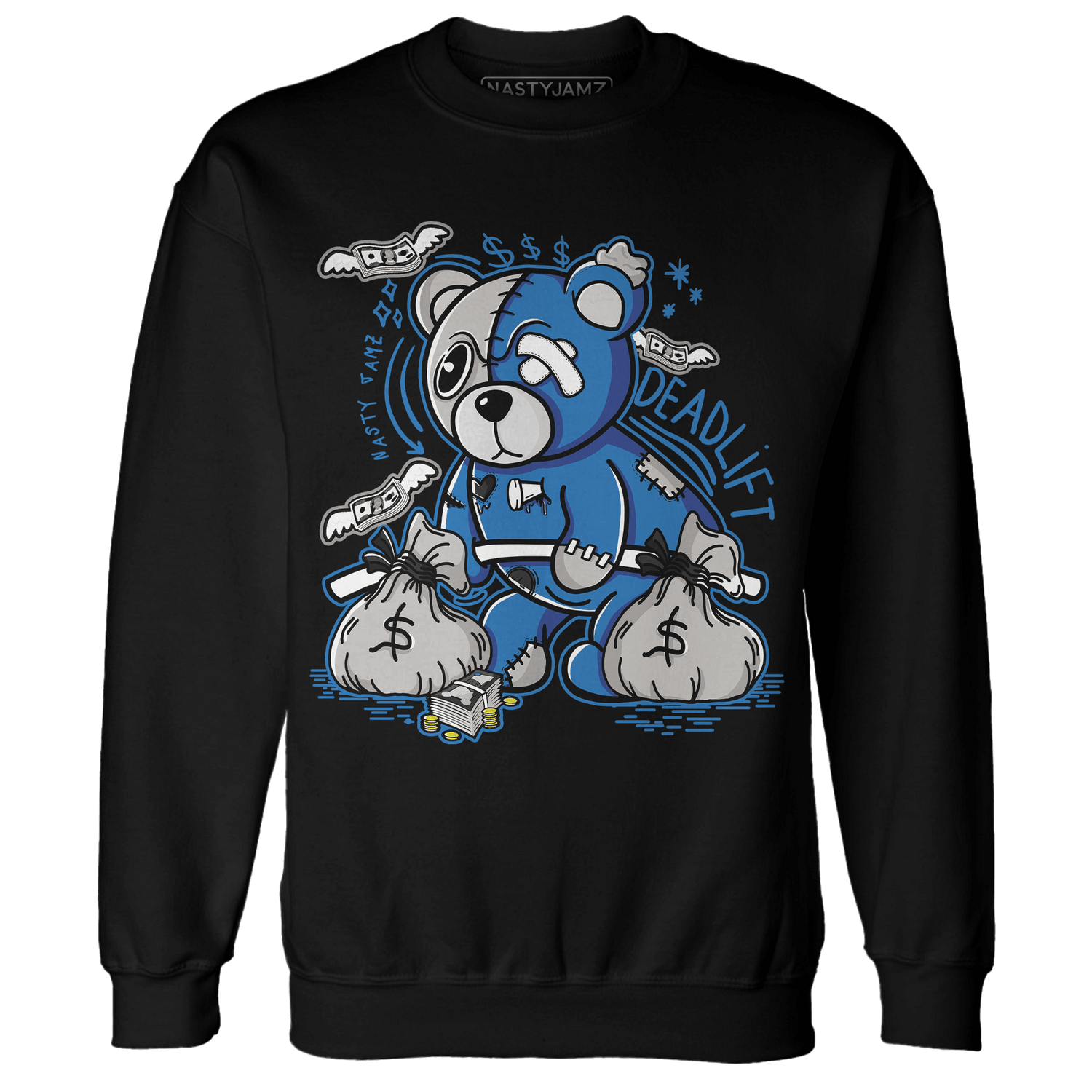 Industrial Blue 4s Sweatshirt Match Deadlift BER - NastyJamz