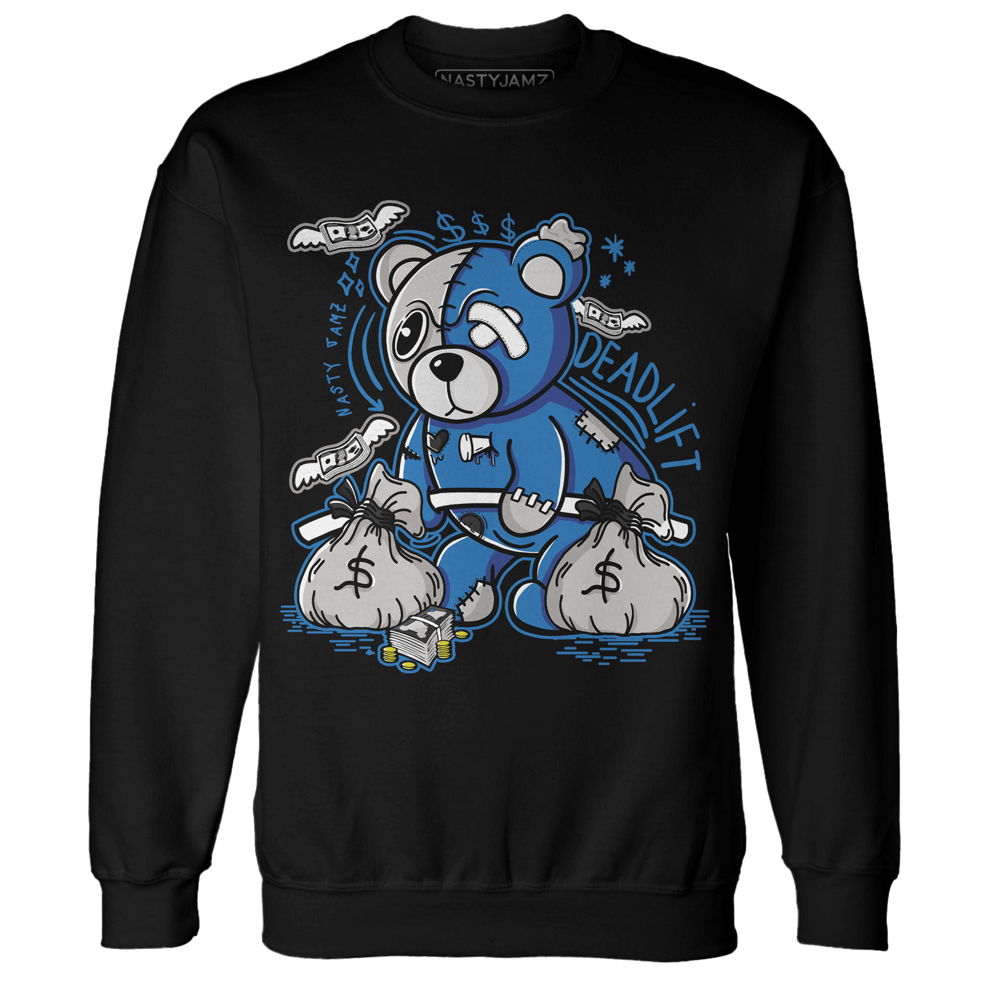 Industrial Blue 4s Sweatshirt Match Deadlift BER - NastyJamz