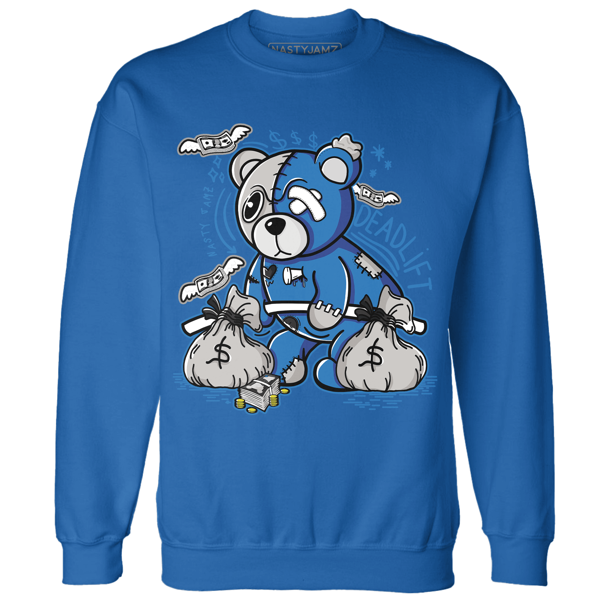 Industrial Blue 4s Sweatshirt Match Deadlift BER - NastyJamz
