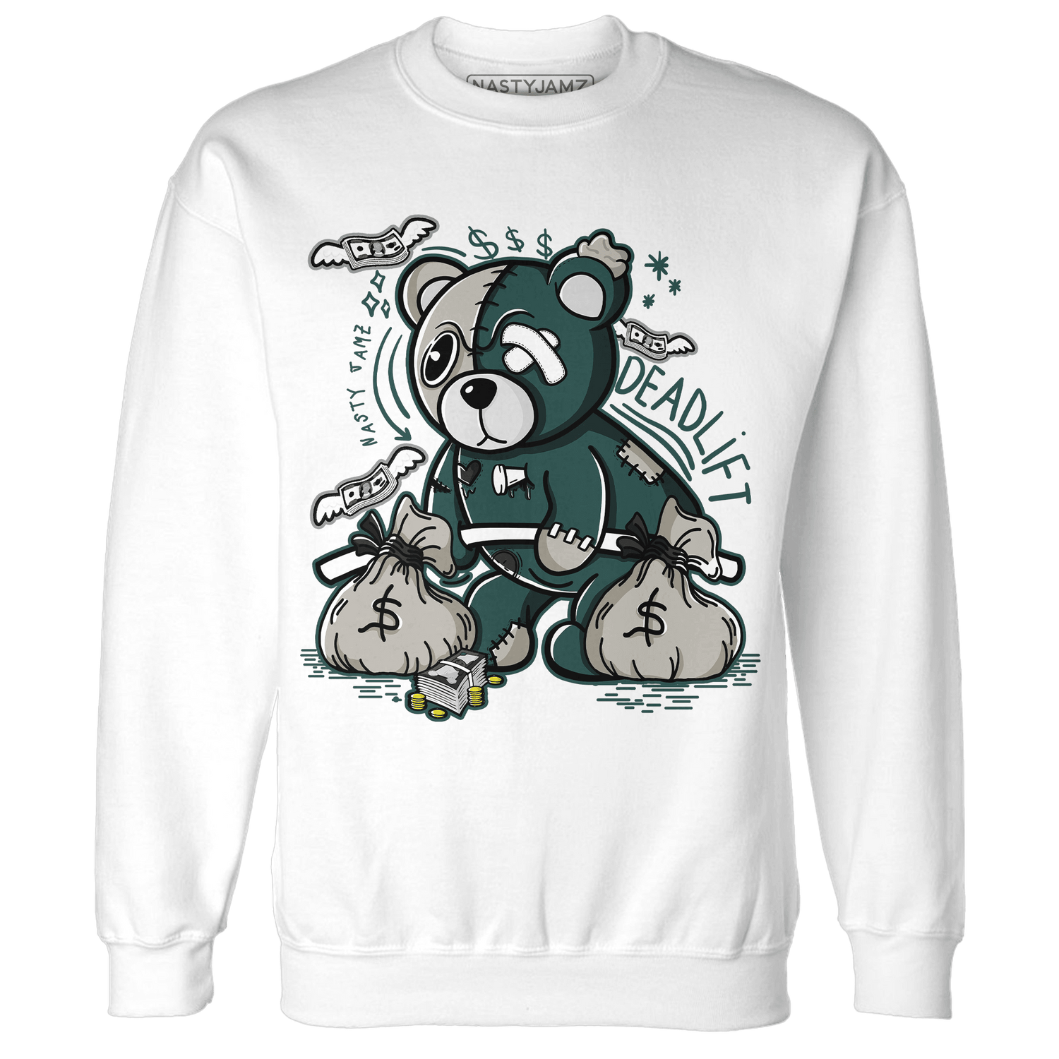 Oxidized Green 4s Sweatshirt Match Deadlift BER - NastyJamz