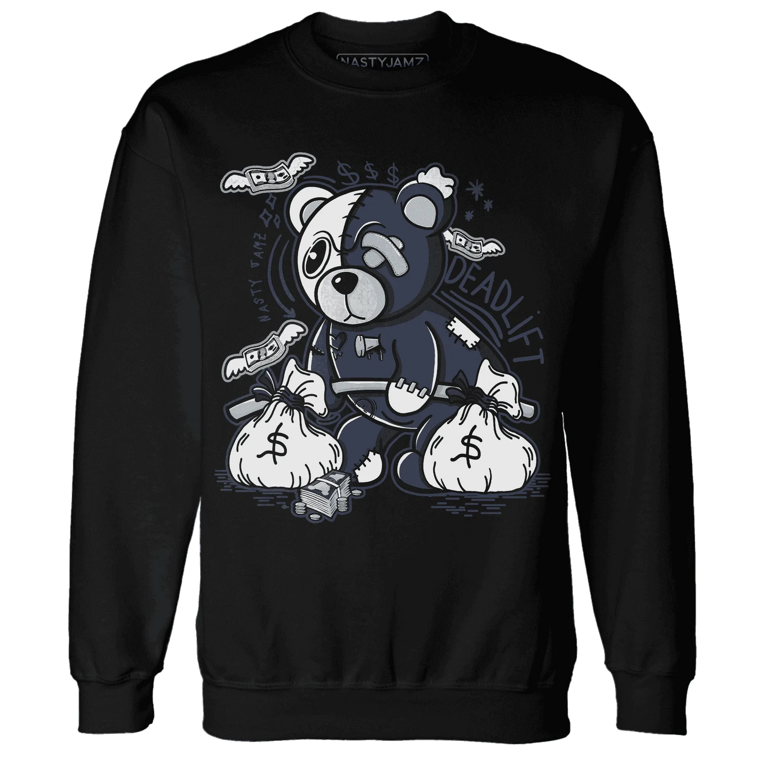 White-Navy-6s-Sweatshirt-Match-Deadlift-BER