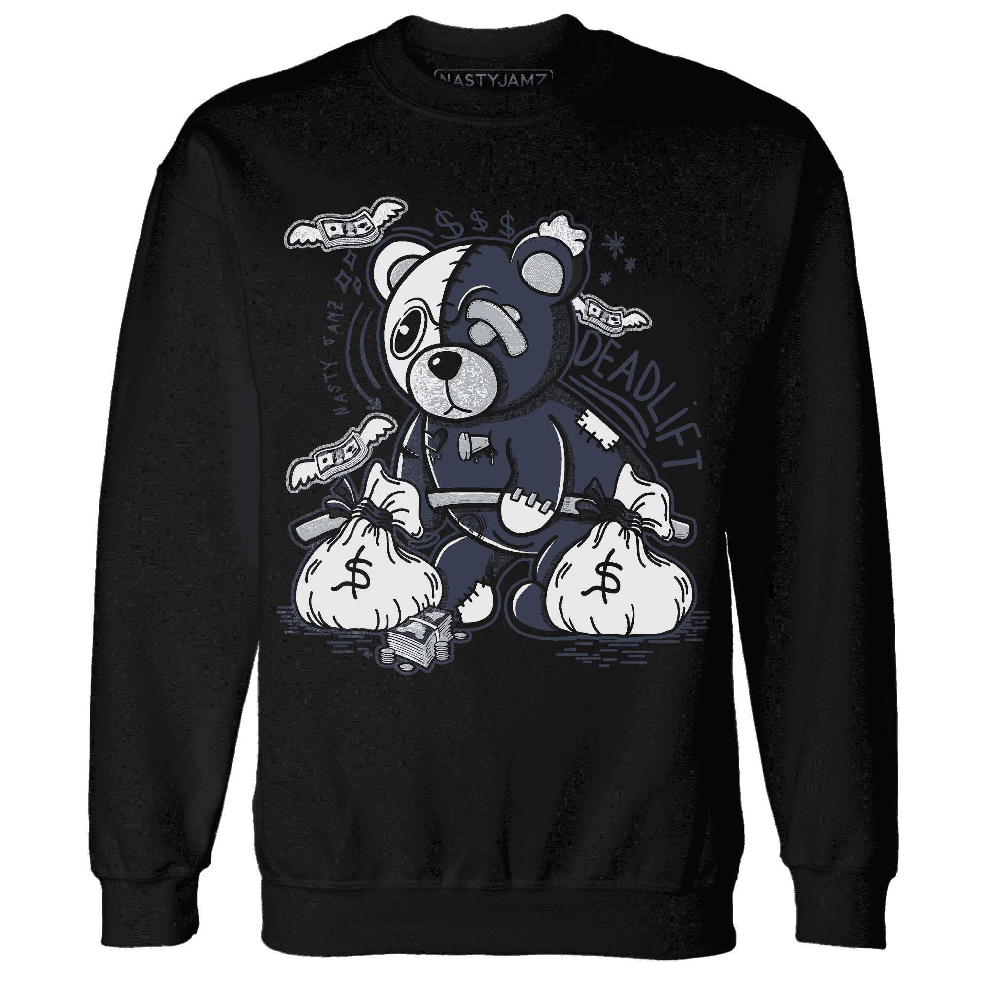 White-Navy-6s-Sweatshirt-Match-Deadlift-BER