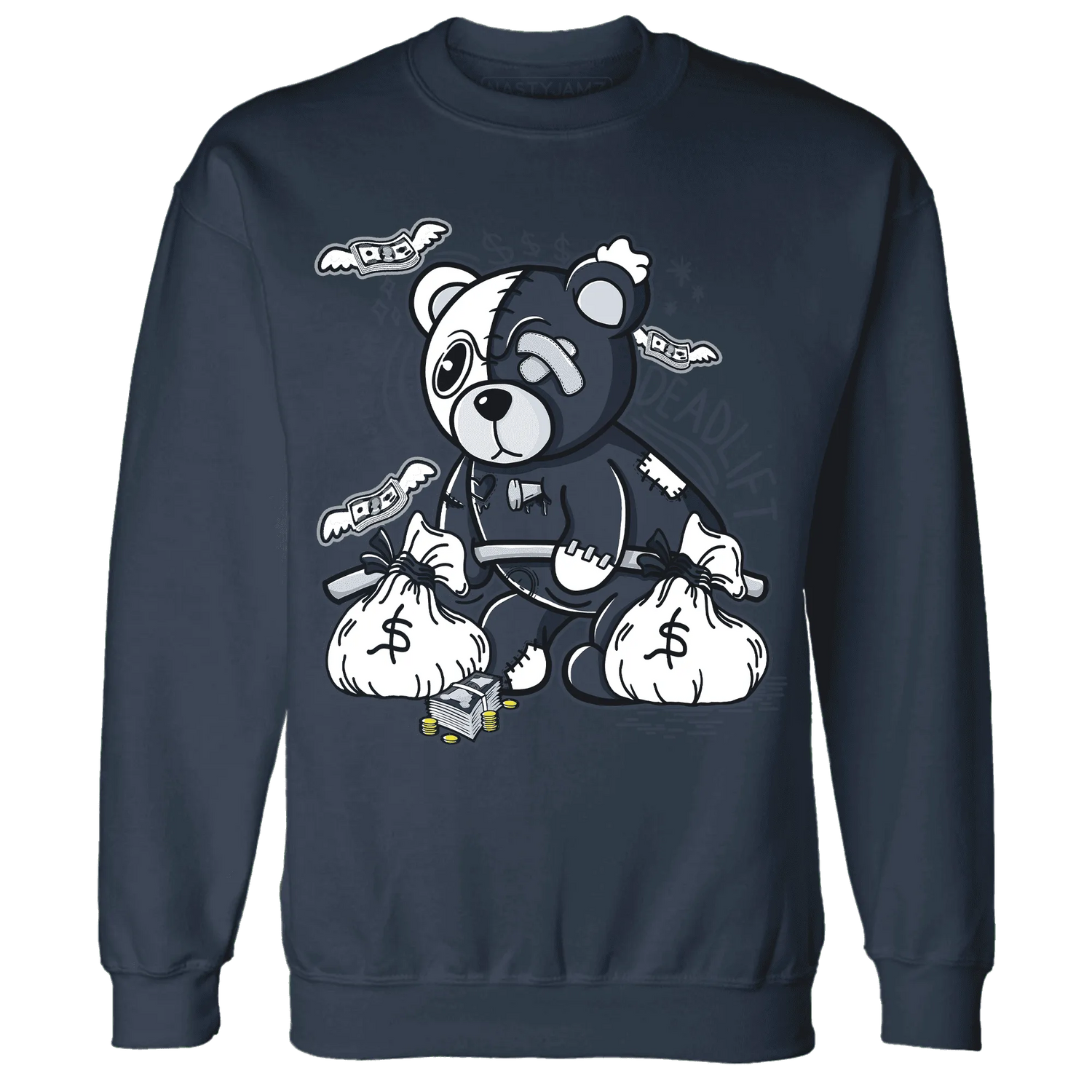 White-Navy-6s-Sweatshirt-Match-Deadlift-BER