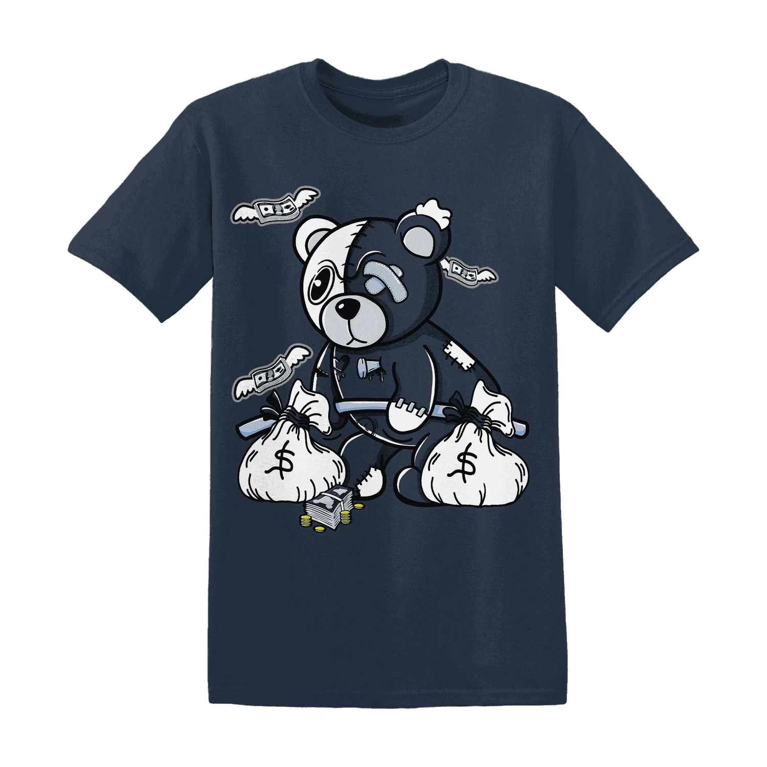 White-Navy-6s-T-Shirt-Match-Deadlift-BER