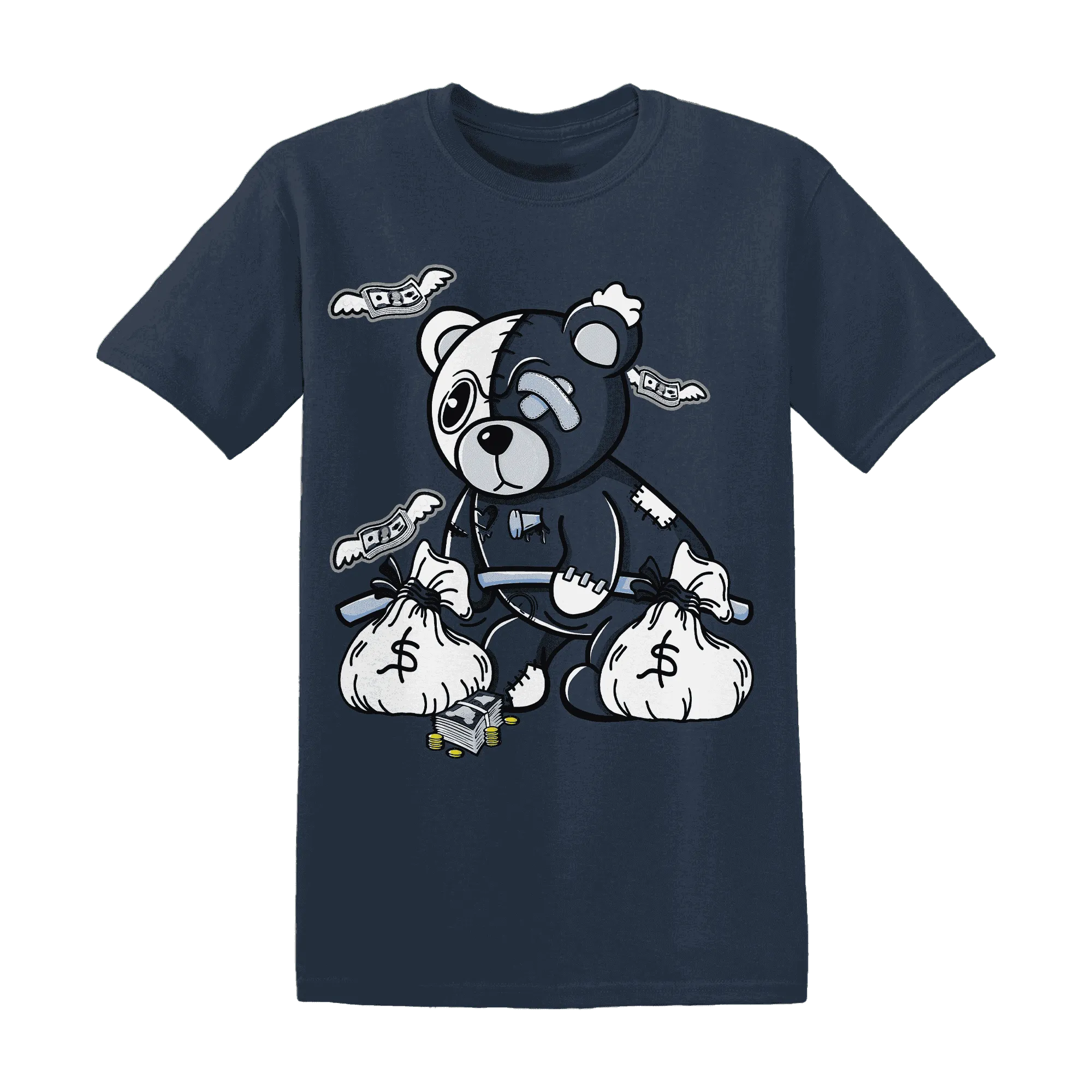 White-Navy-6s-T-Shirt-Match-Deadlift-BER