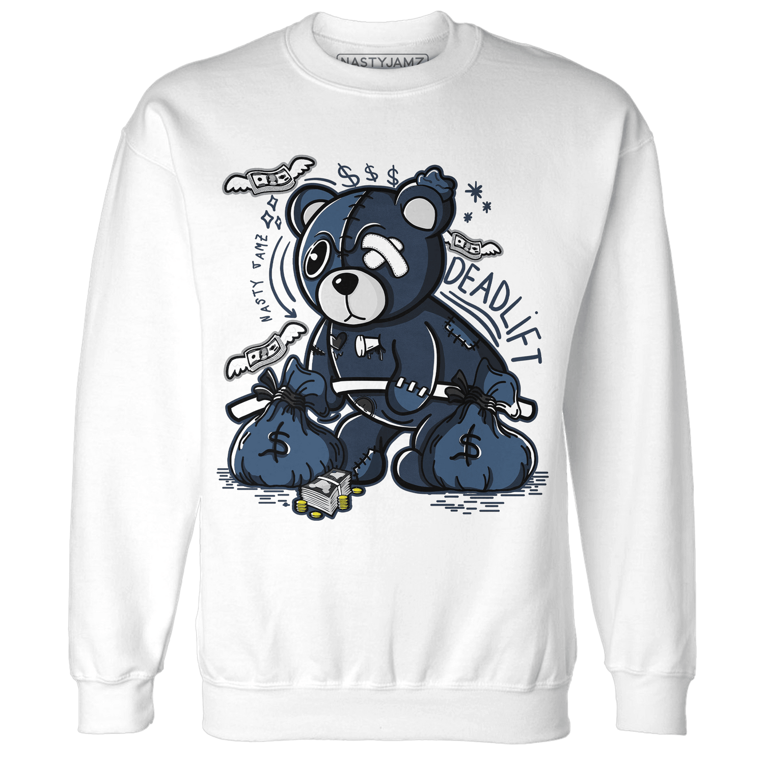 AM 1 86 Jackie Robinson Sweatshirt Match Deadlift BER - NastyJamz