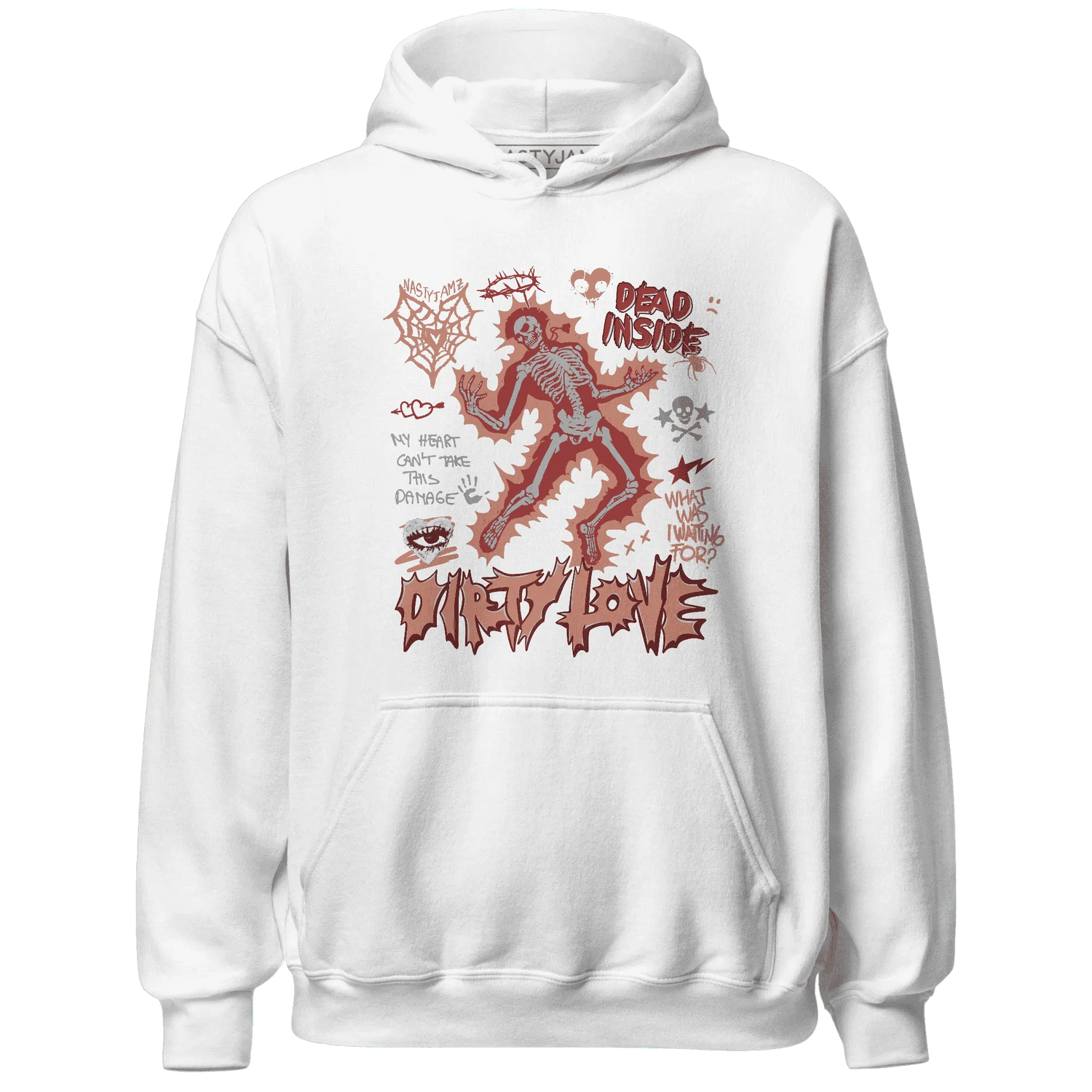 Dune-Red-13s-NastyJamz-Hoodie-Match-Dirty-Love-Skull