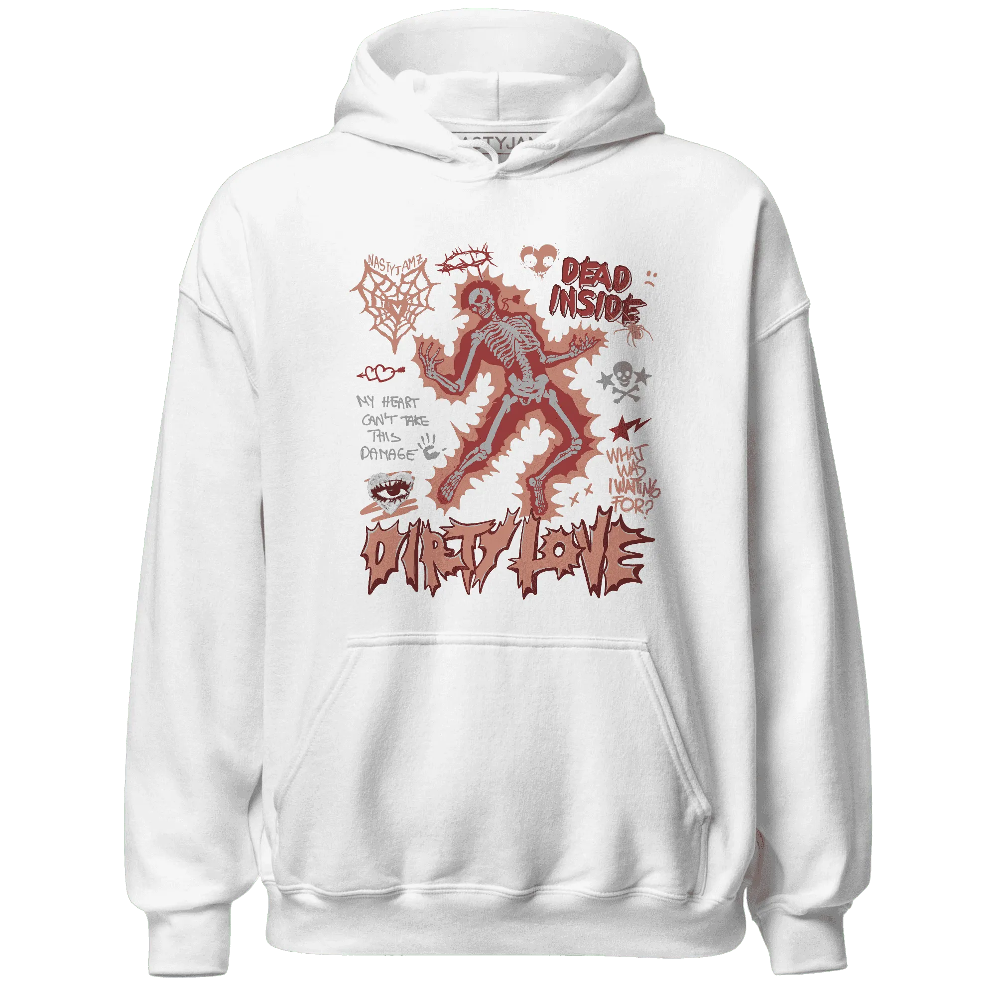 Dune-Red-13s-NastyJamz-Hoodie-Match-Dirty-Love-Skull