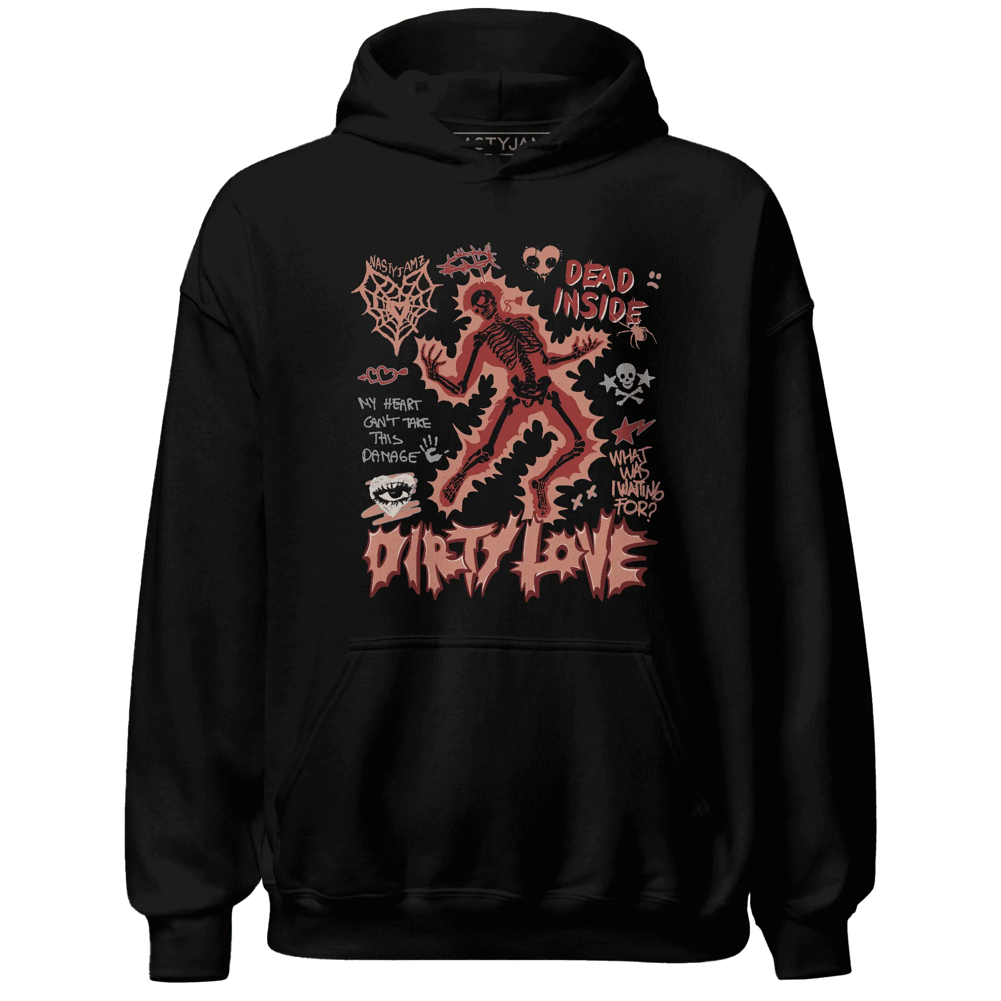 Dune-Red-13s-NastyJamz-Hoodie-Match-Dirty-Love-Skull