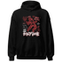 Black-Toe-Reimagined-Red-White-1s-Hoodie-Match-Dirty-Love-Skull