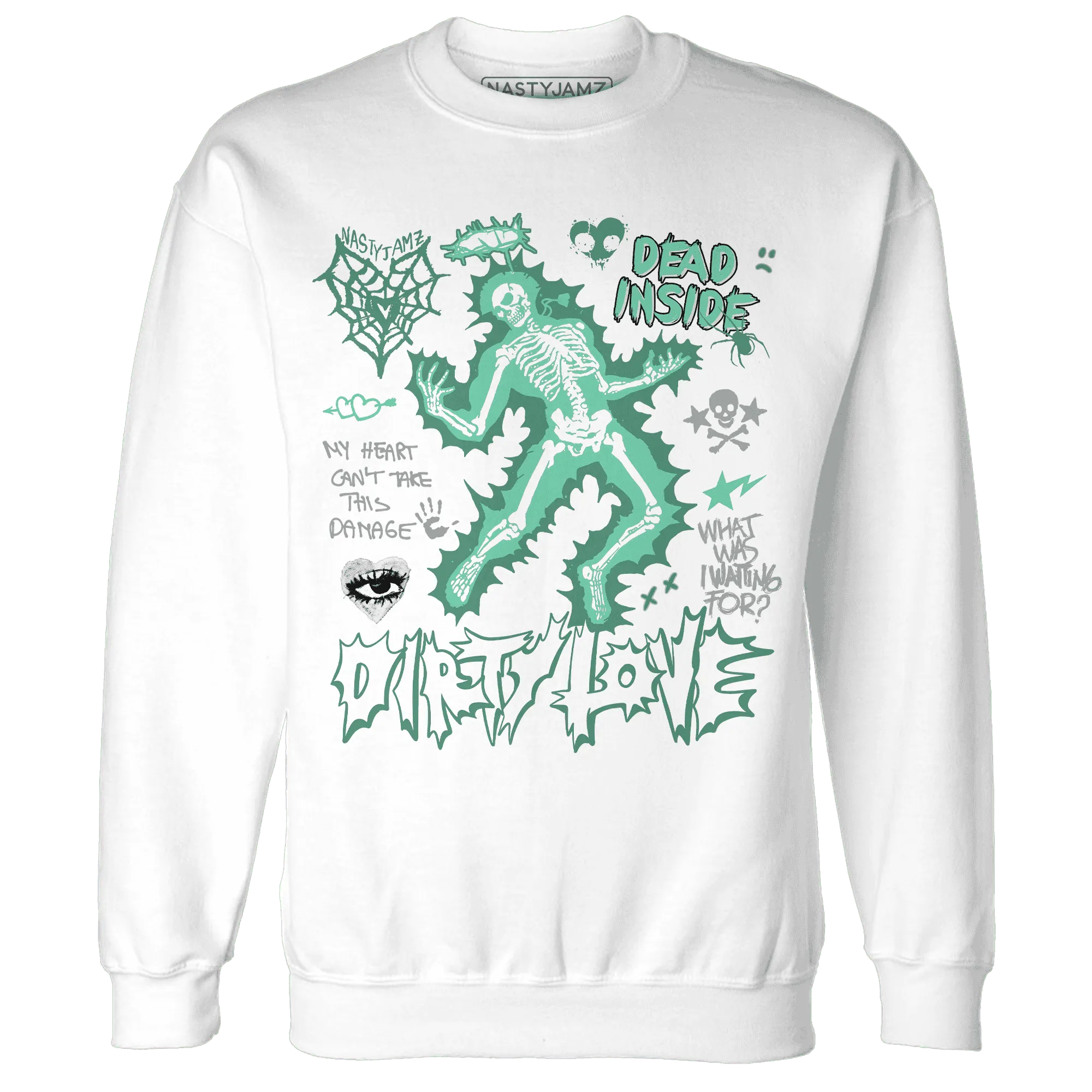 High-OG-Green-Glow-1s-NastyJamz-Sweatshirt-Match-Dirty-Love-Skull
