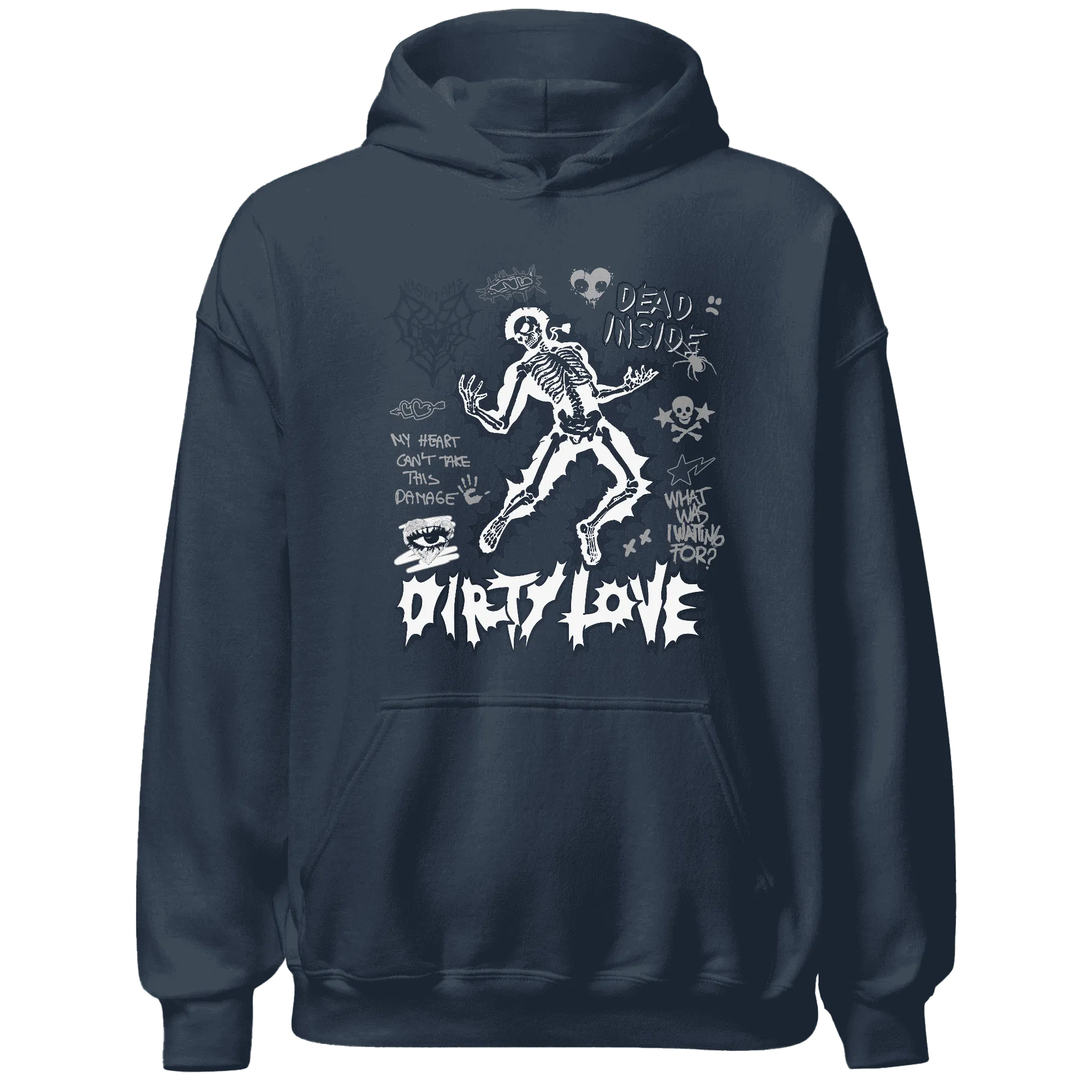 White-Navy-6s-NastyJamz-Hoodie-Match-Dirty-Love-Skull