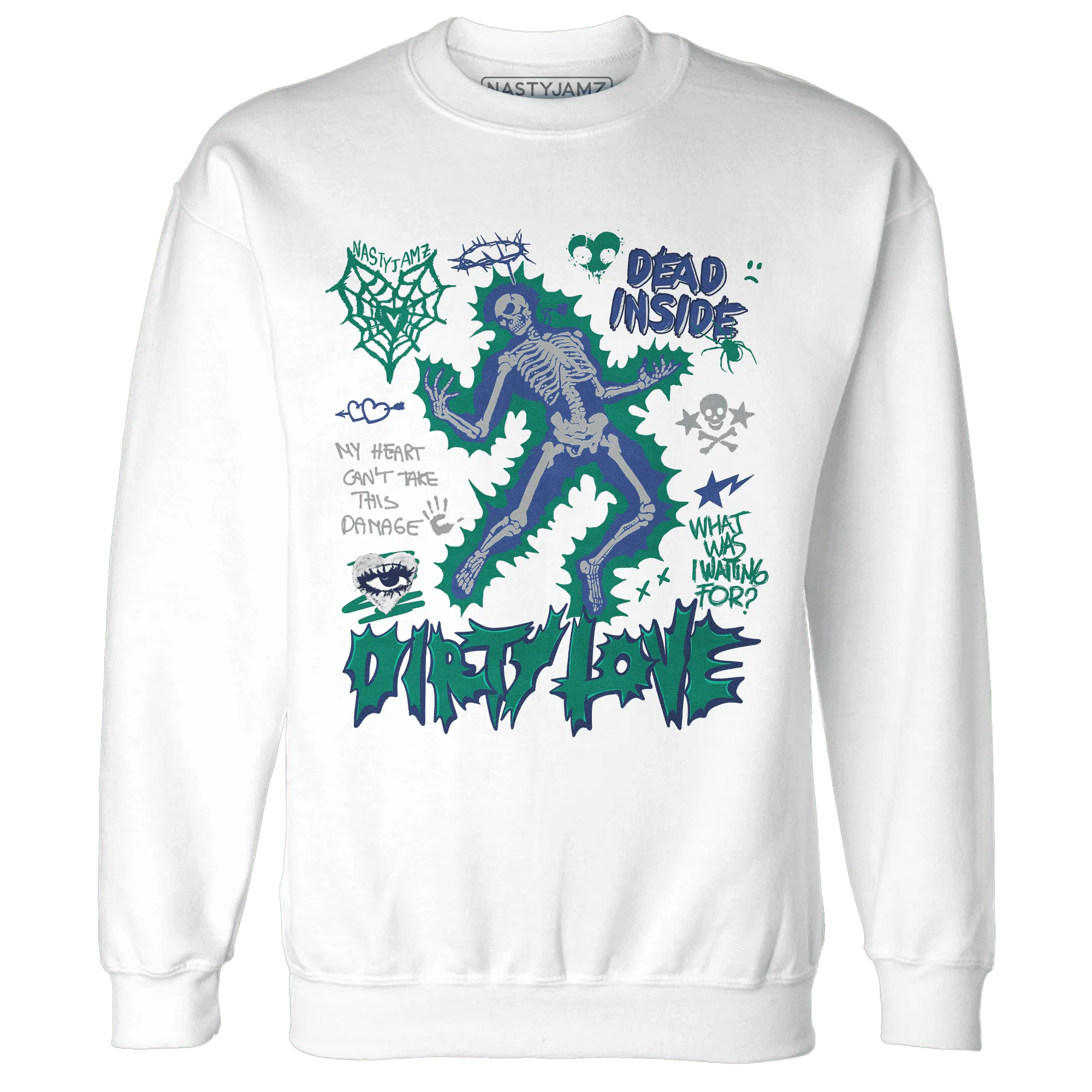 Dunk-Hyper-Royal-Malachite-NastyJamz-Sweatshirt-Match-Dirty-Love-Skull