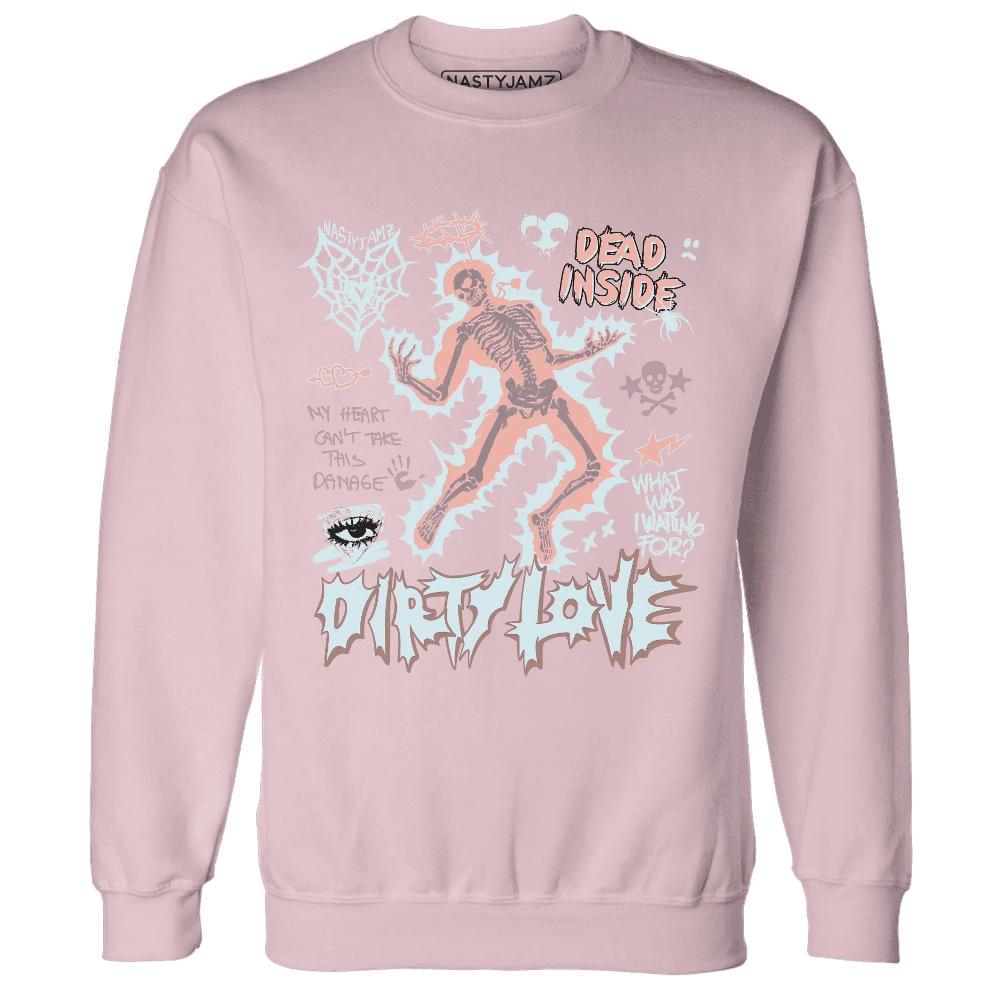 Dunk-Low-Glacier-Blue-Arctic-Orange-NastyJamz-Sweatshirt-Match-Dirty-Love-Skull