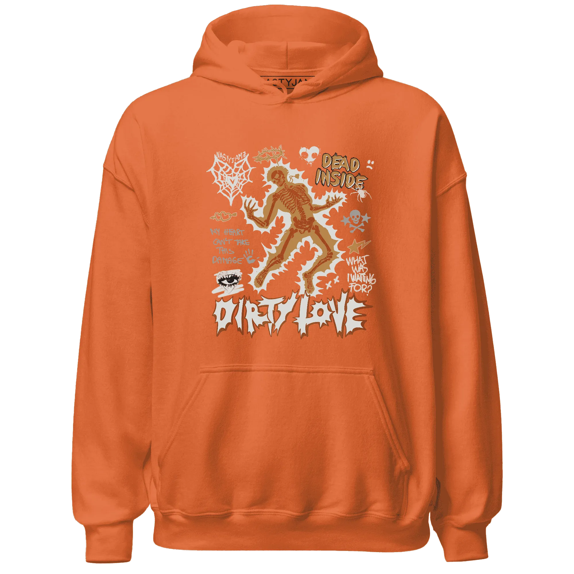 Dunk-Low-Retro-Wheat-Orange-NastyJamz-Hoodie-Match-Dirty-Love-Skull
