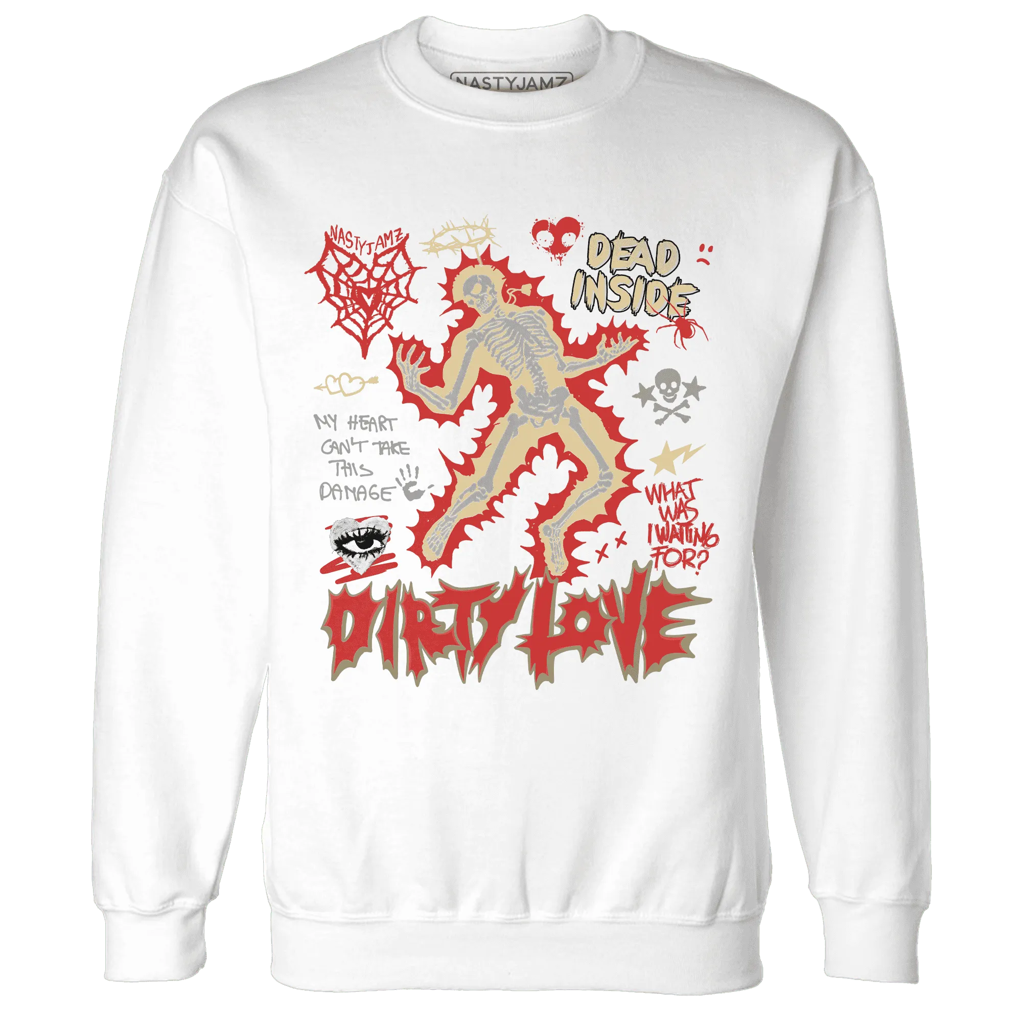 Dunk-Strawberry-Waffle-NastyJamz-Sweatshirt-Match-Dirty-Love-Skull