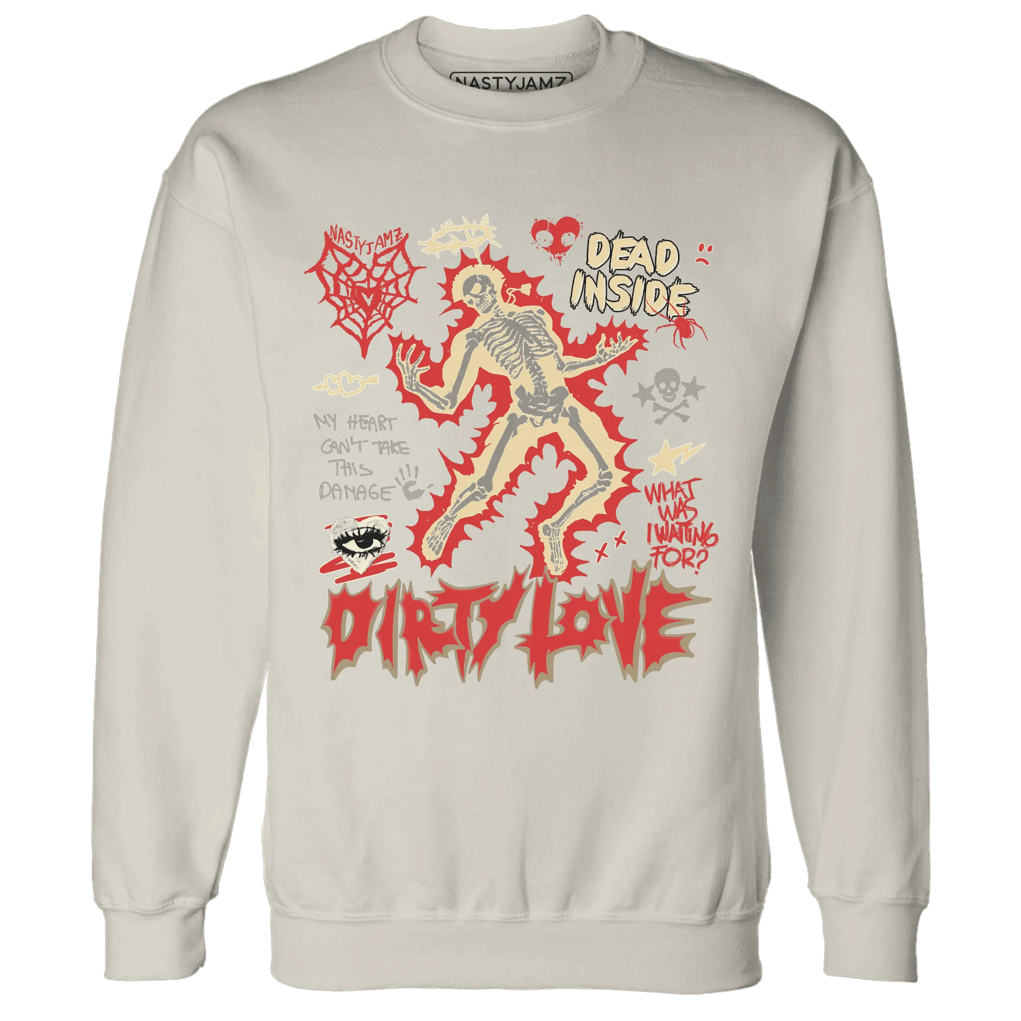 Dunk-Strawberry-Waffle-NastyJamz-Sweatshirt-Match-Dirty-Love-Skull