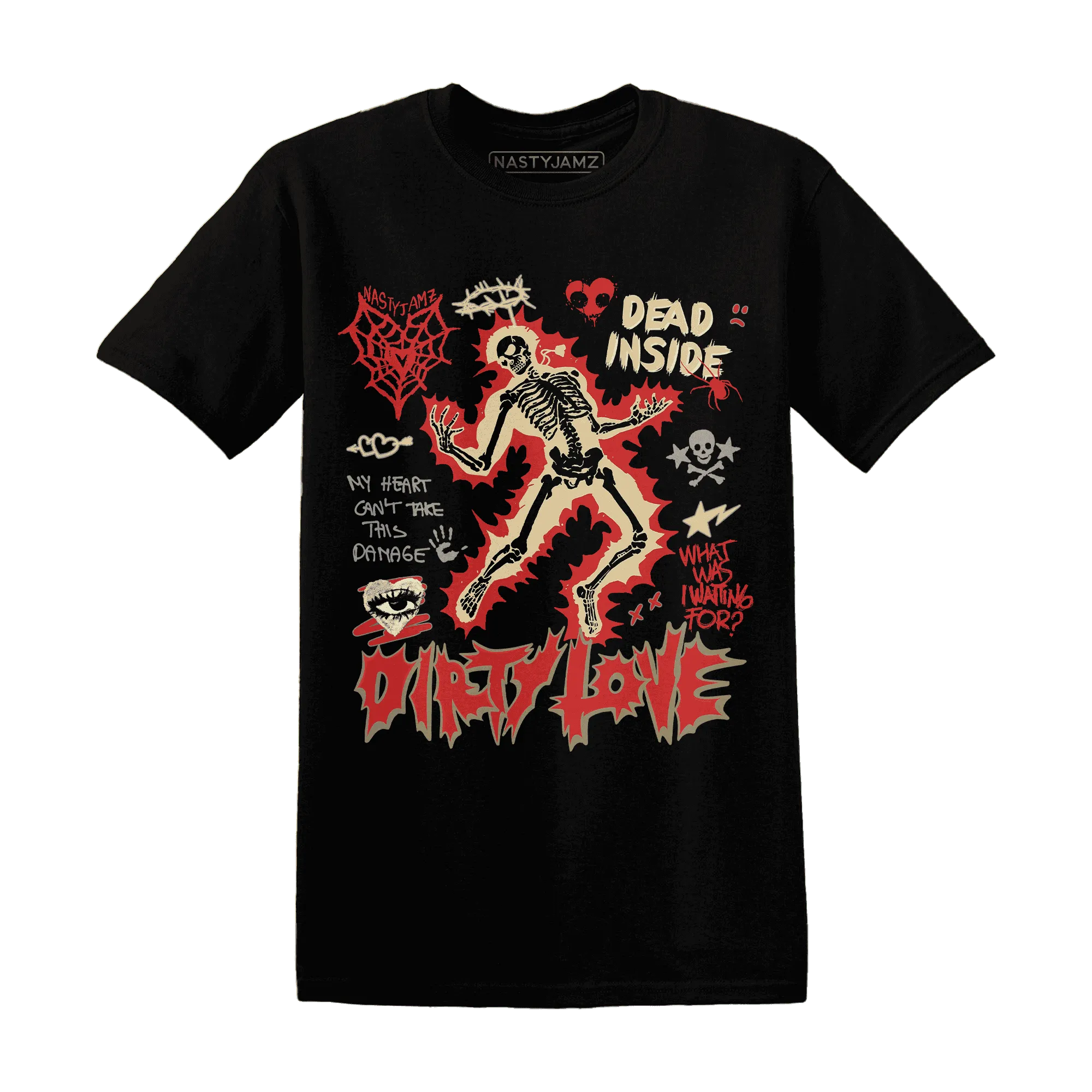Dunk-Strawberry-Waffle-NastyJamz-T-Shirt-Match-Dirty-Love-Skull