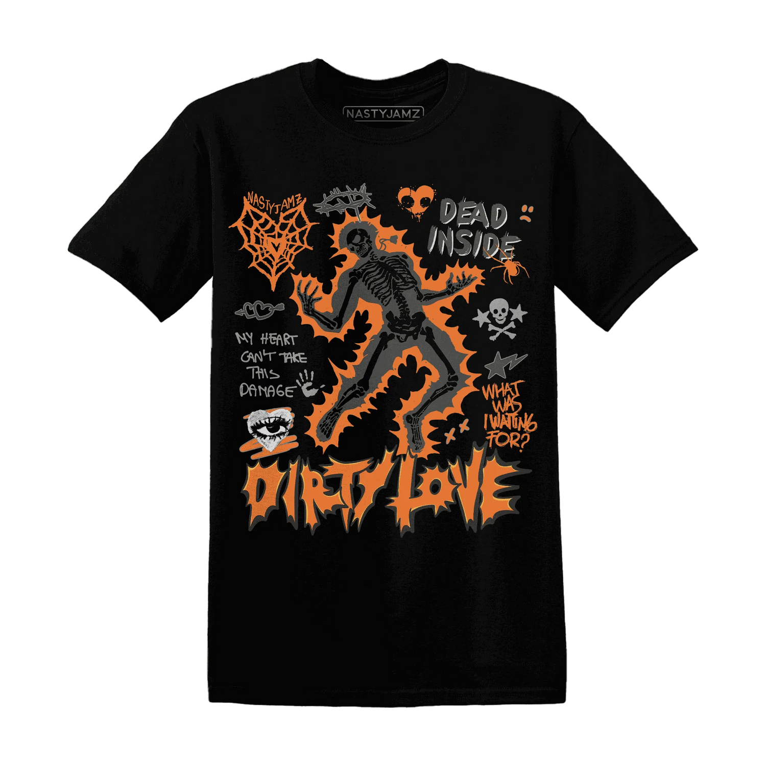 Fear-Pack-3s-NastyJamz-T-Shirt-Match-Dirty-Love-Skull