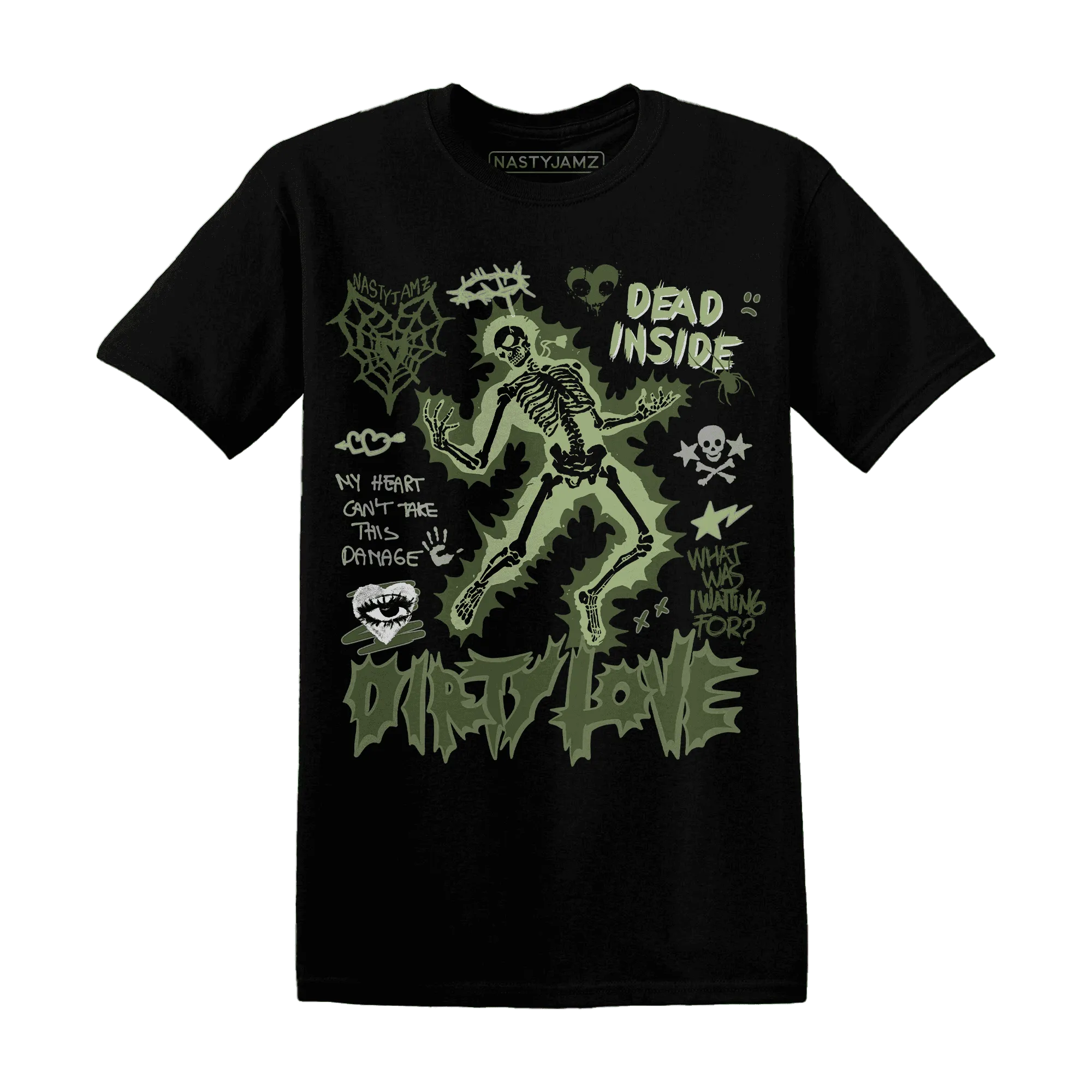 VaporMax-Plus-Alligator-NastyJamz-T-Shirt-Match-Dirty-Love-Skull