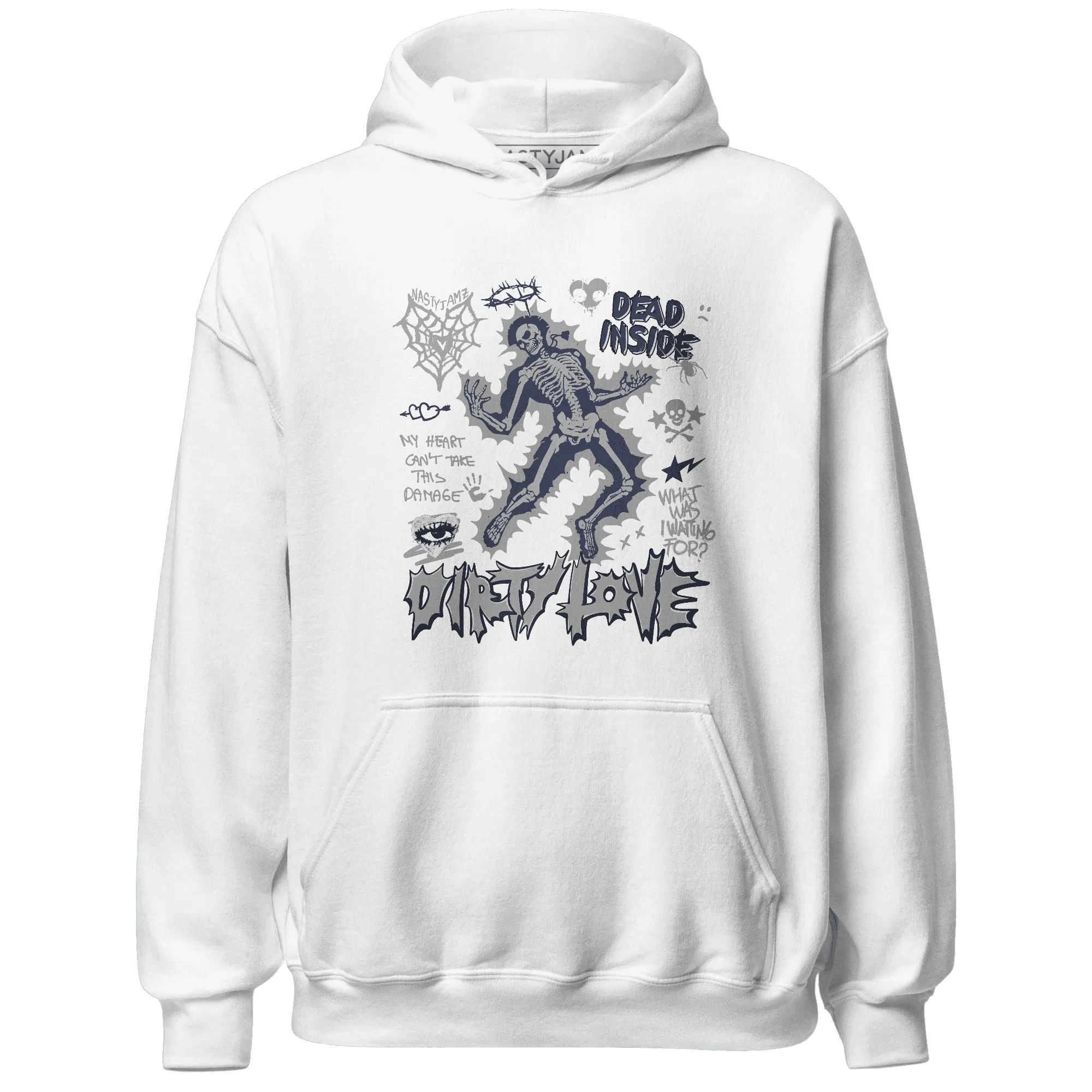 VaporMax-Plus-Midnight-Navy-White-Metallic-Silver-Hoodie-Match-Dirty-Love-Skull